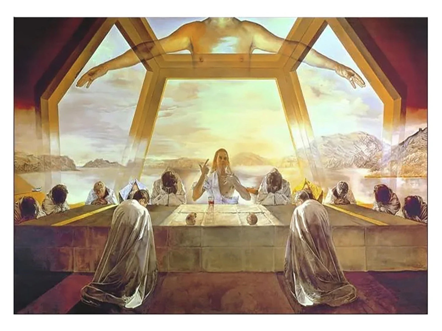 Kunstdruk Salvador Dali - La Cene 80x60cm