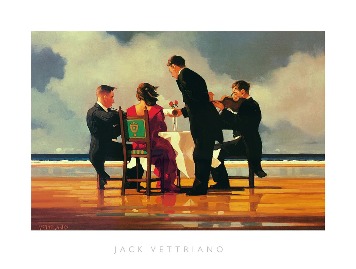 Kunstdruk Jack Vettriano - Elegy for The Dead Admiral 80x60cm