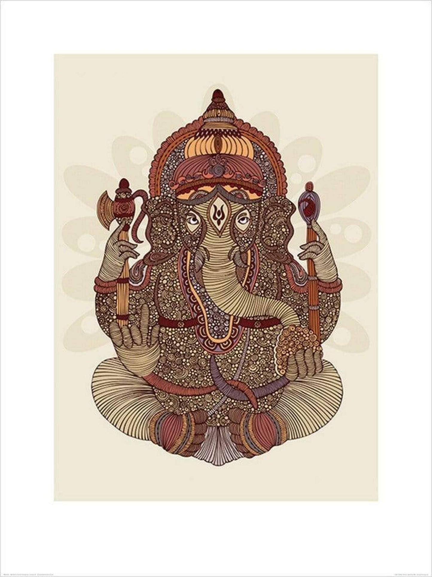Kunstdruk Valentina Ramos - Ganesha 60x80cm