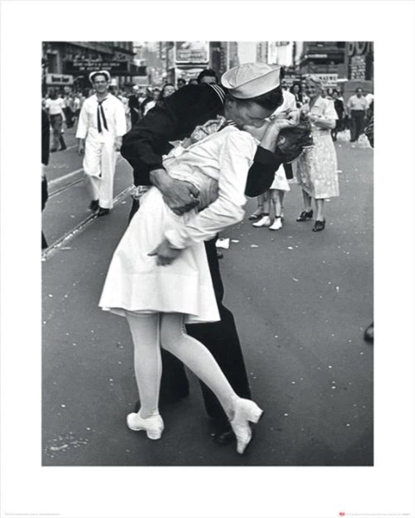 Kunstdruk Time Life - War Time Kiss 40x50cm