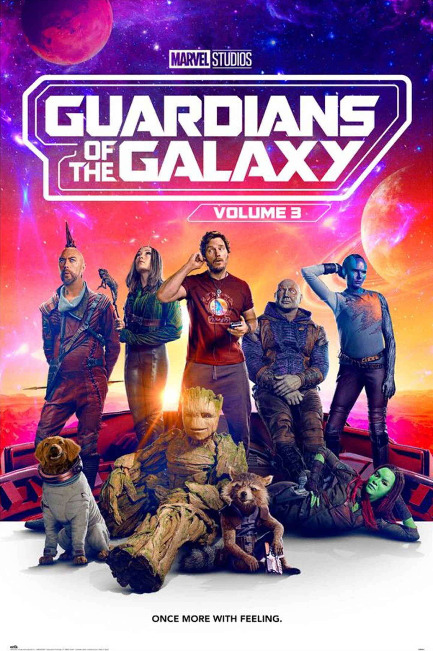 Poster Marvel - Guardians of the Galaxy - Vol 3 Once More With Feeling 61x91,5cm
