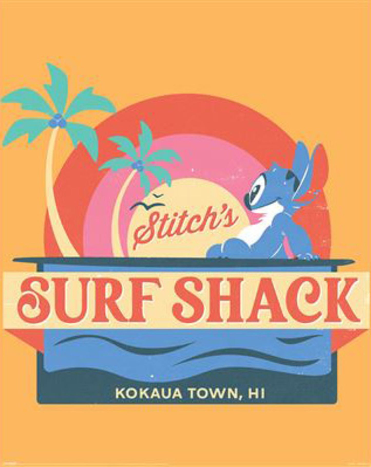 Poster Stitch - Surf Shack 40x50cm