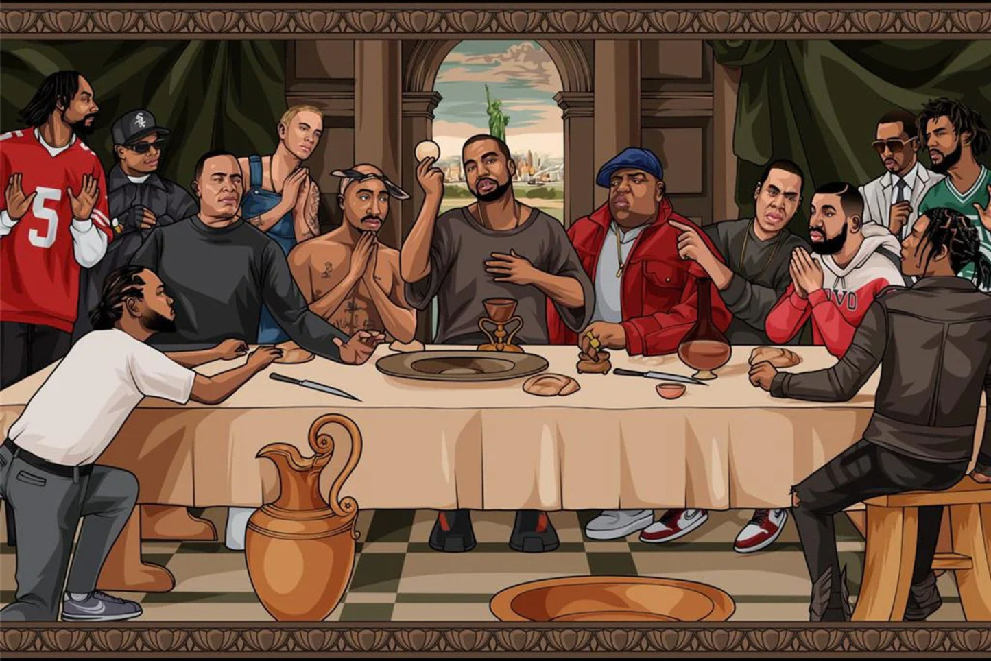 Poster The Last Supper of Hip Hop 91,5x61cm