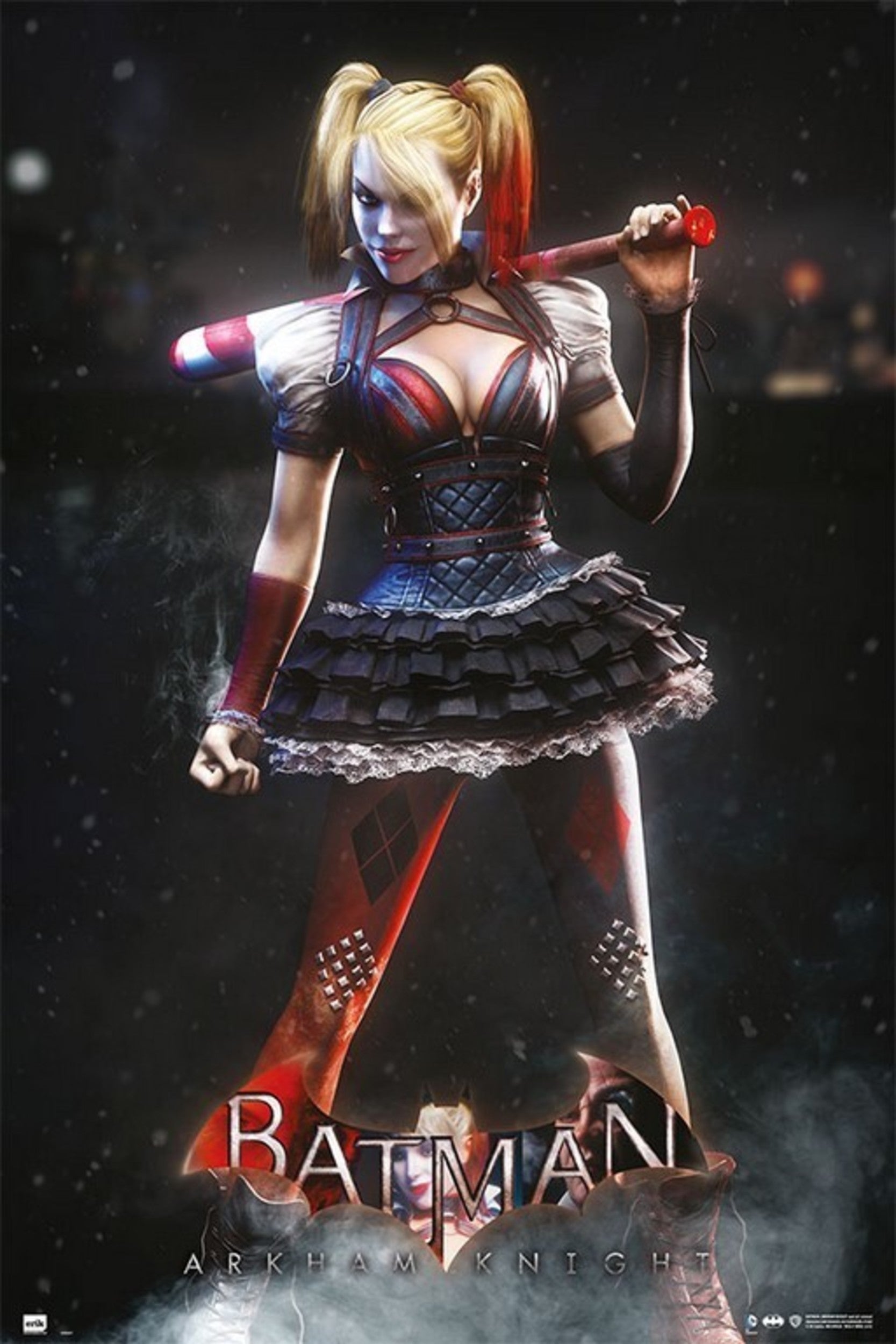 Rubie's 888102XS officiële Super Villain Harley Quinn jumpsuit voor dames, maat XS Halloween