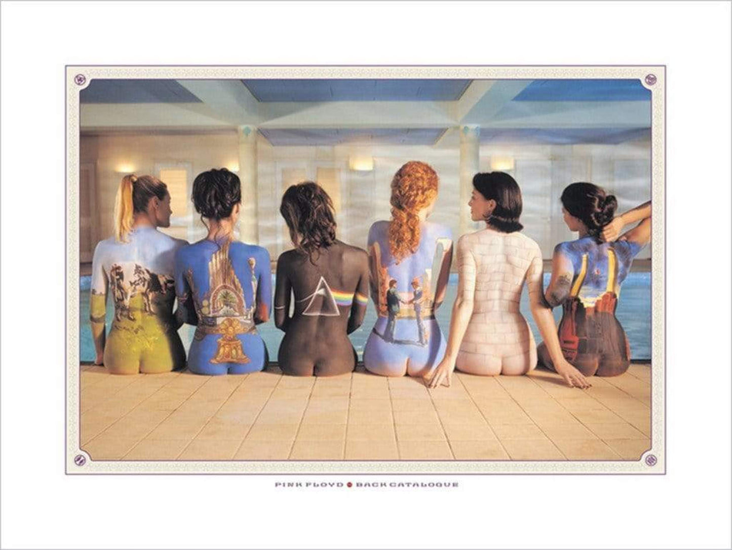 Kunstdruk Pink Floyd - Back Catalogue 80x60cm