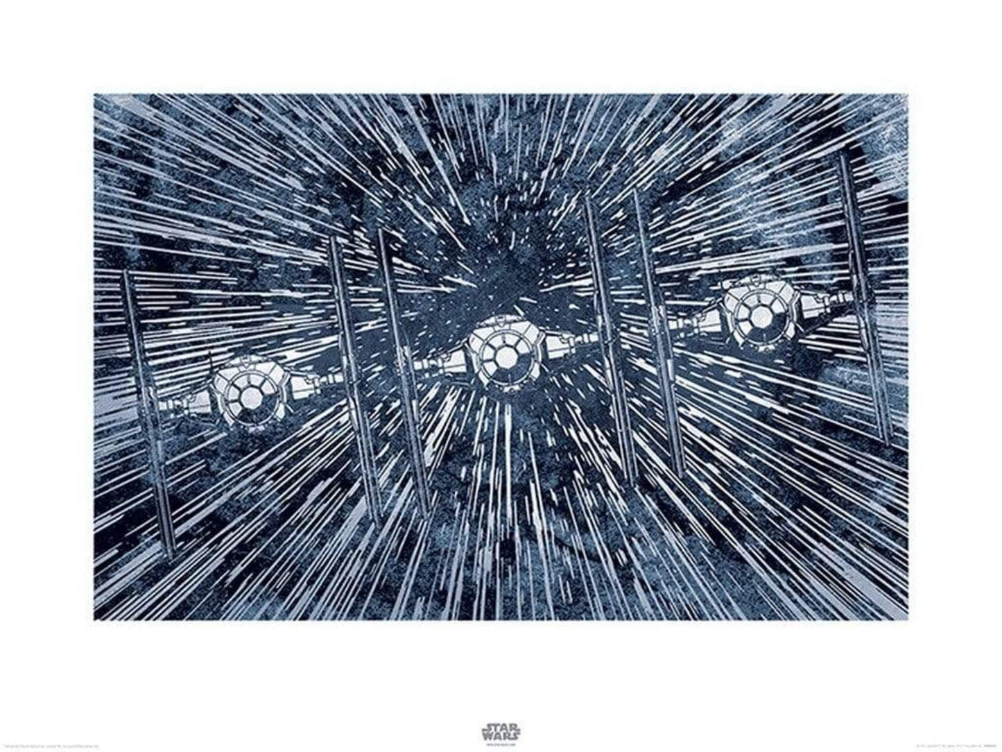 Kunstdruk Star Wars - Episode VII TIE Fighters 80x60cm