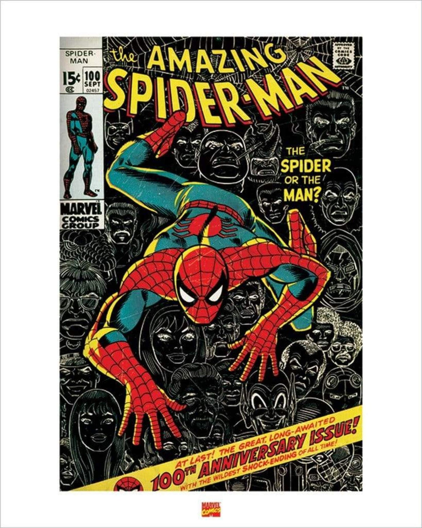 Kunstdruk Spider-Man 40x50cm