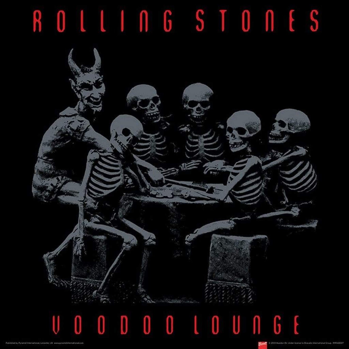 Kunstdruk The Rolling Stones - Voodoo Lounge 40x40cm