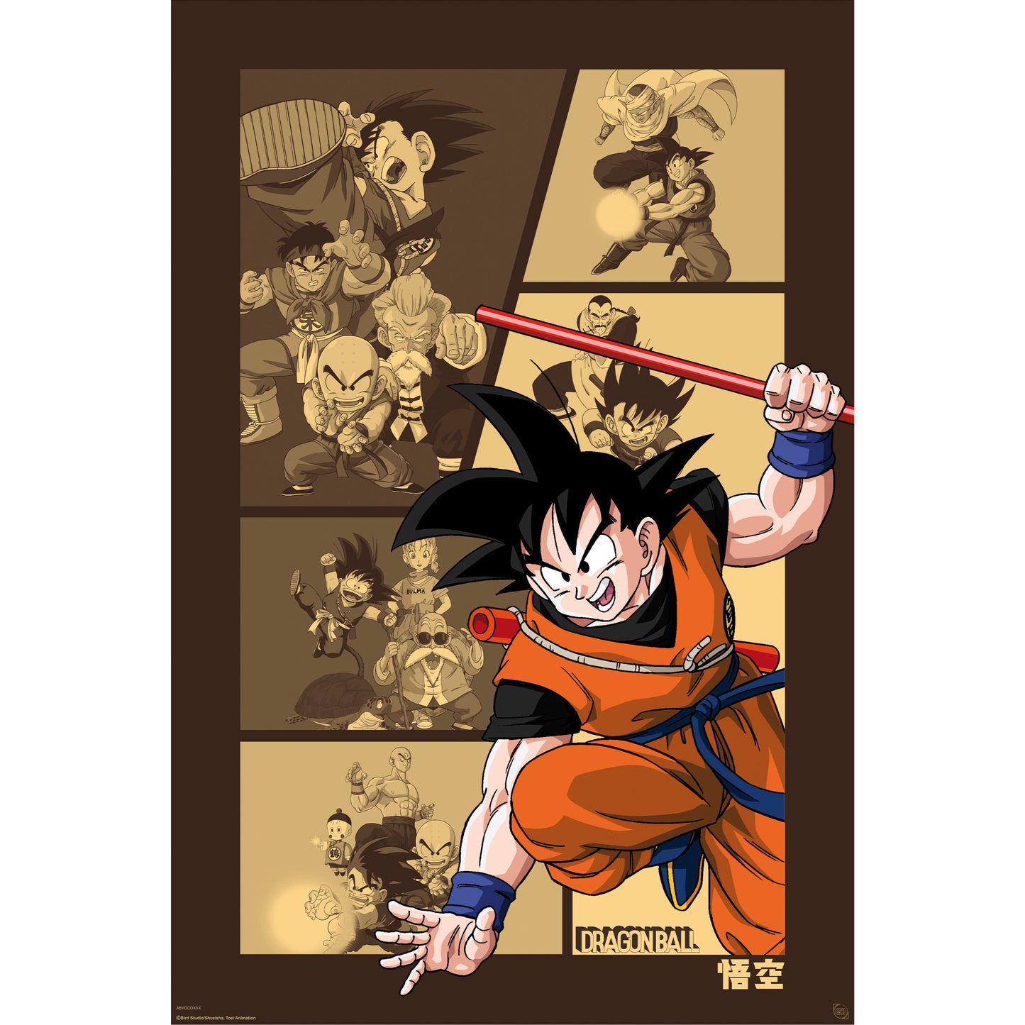 Poster Dragon Ball - Goku Retro 61x91,5cm