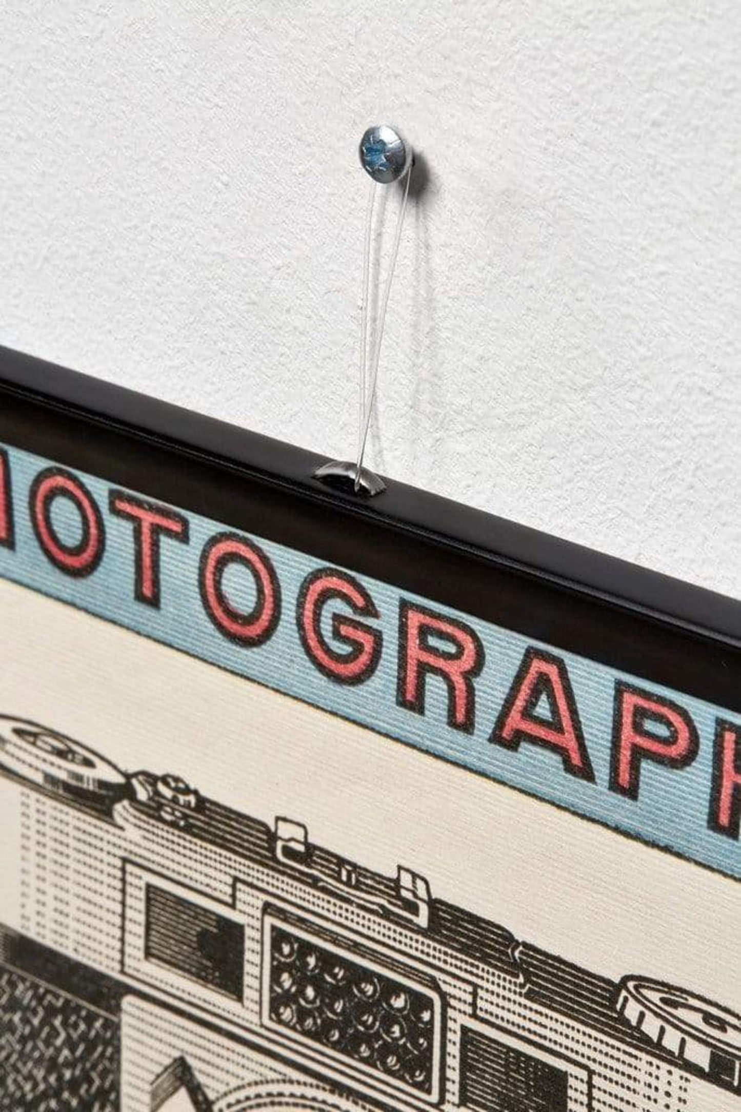 Posterhanger 100cm Zwart - Posterstrips met Ophangoog