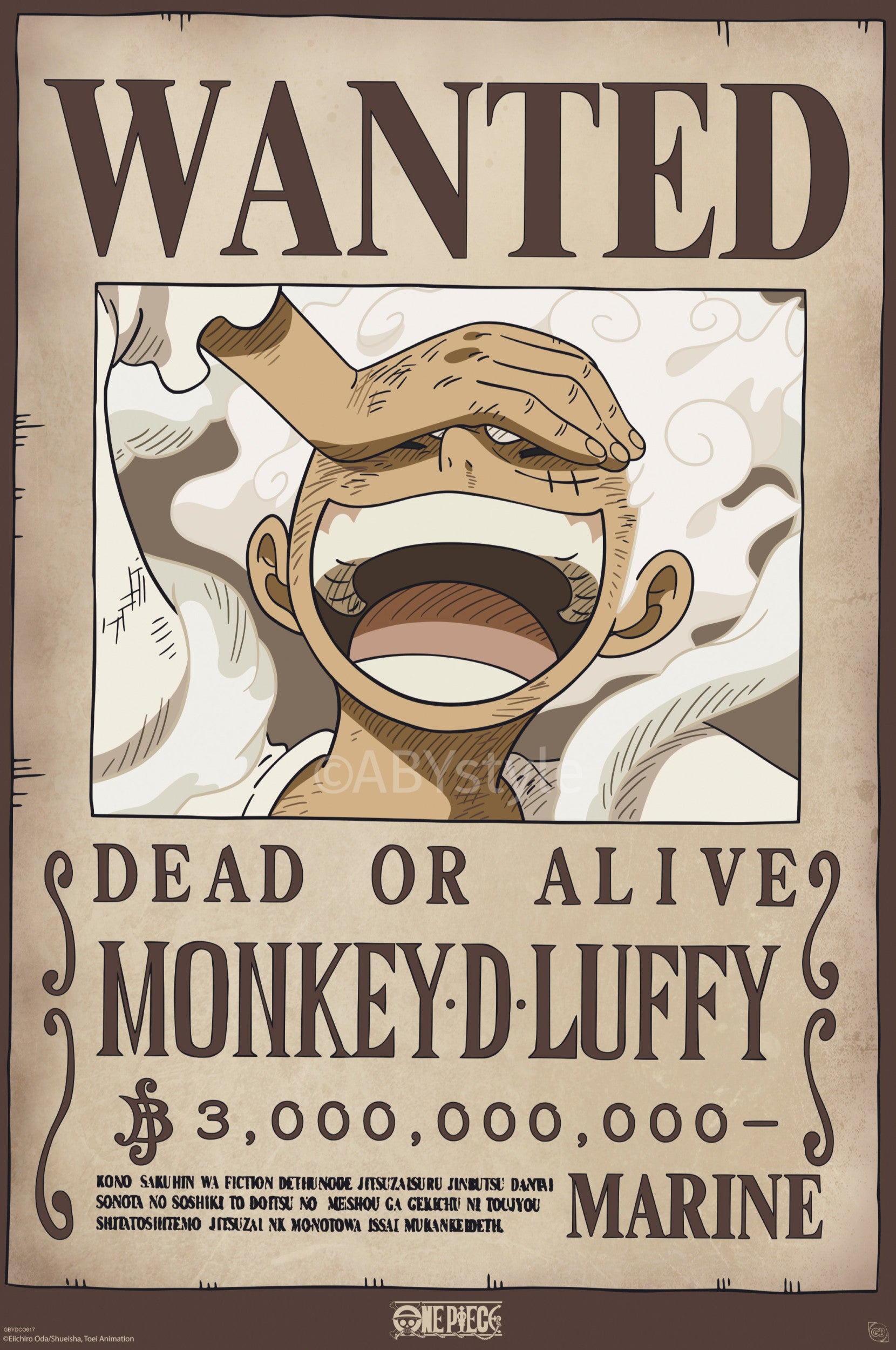 One Piece Wanted Luffy Wano Poster 61x91,5cm | Posters – Posters.nl