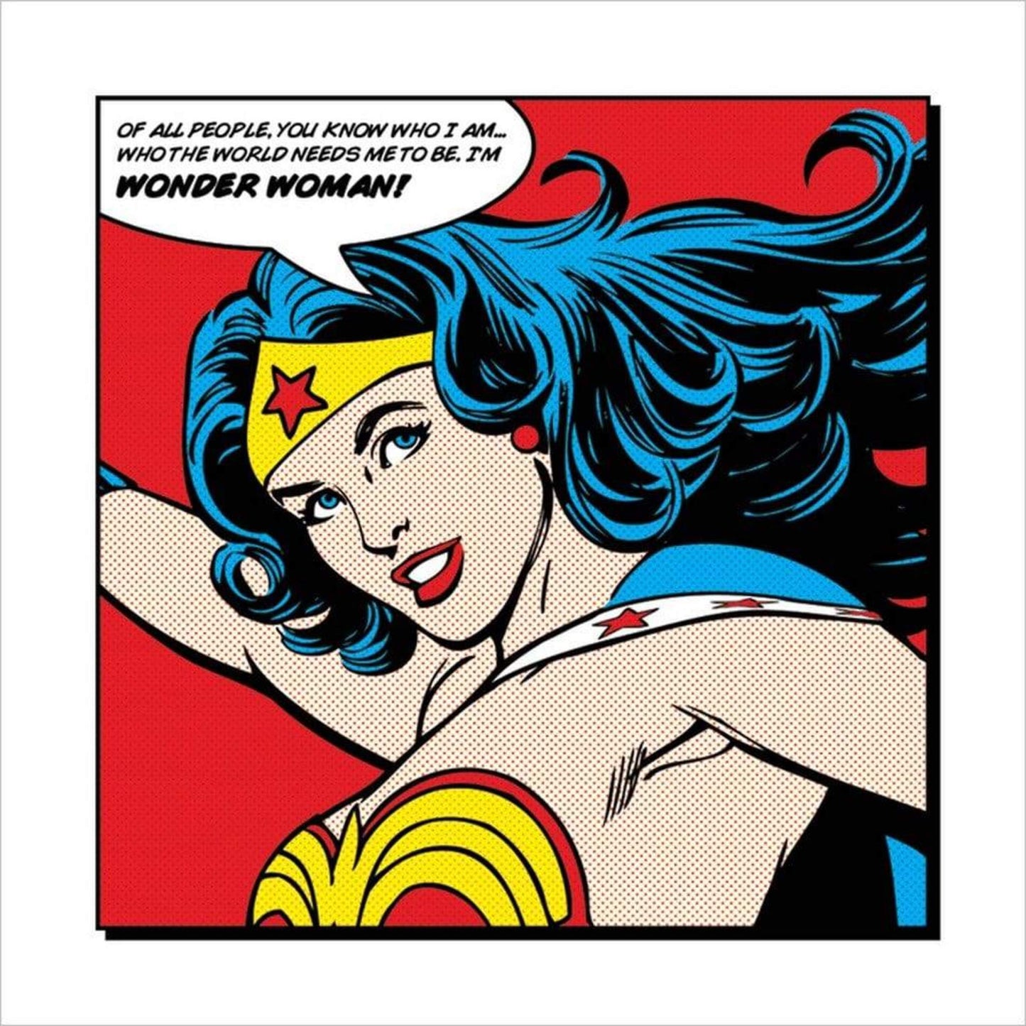 Kunstdruk Wonder Woman - of all People 40x40cm