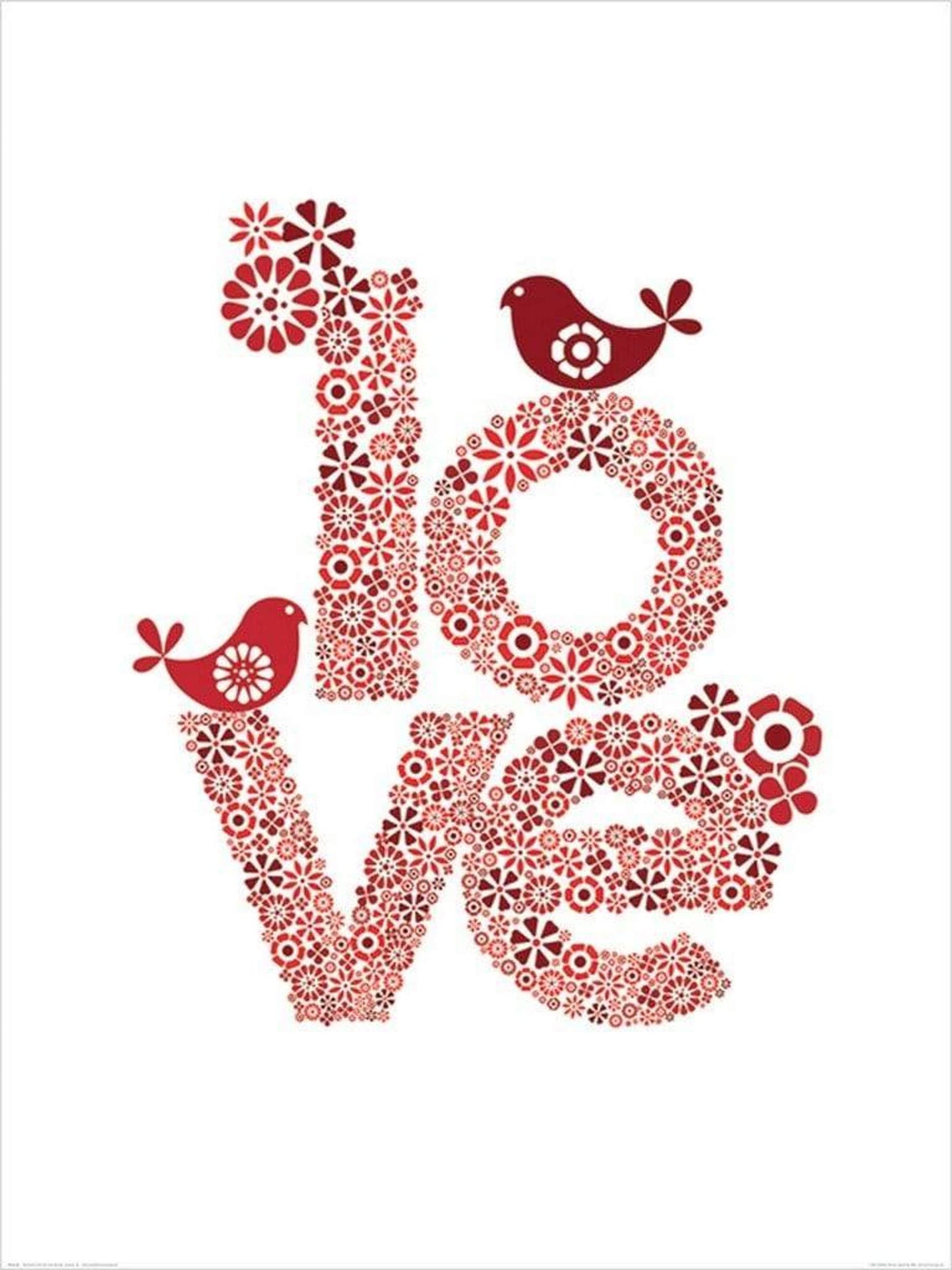 Kunstdruk Valentina Ramos - Red Love 60x80cm
