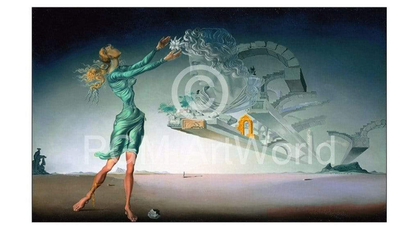 Kunstdruk Salvador Dali - Mirage 100x50cm