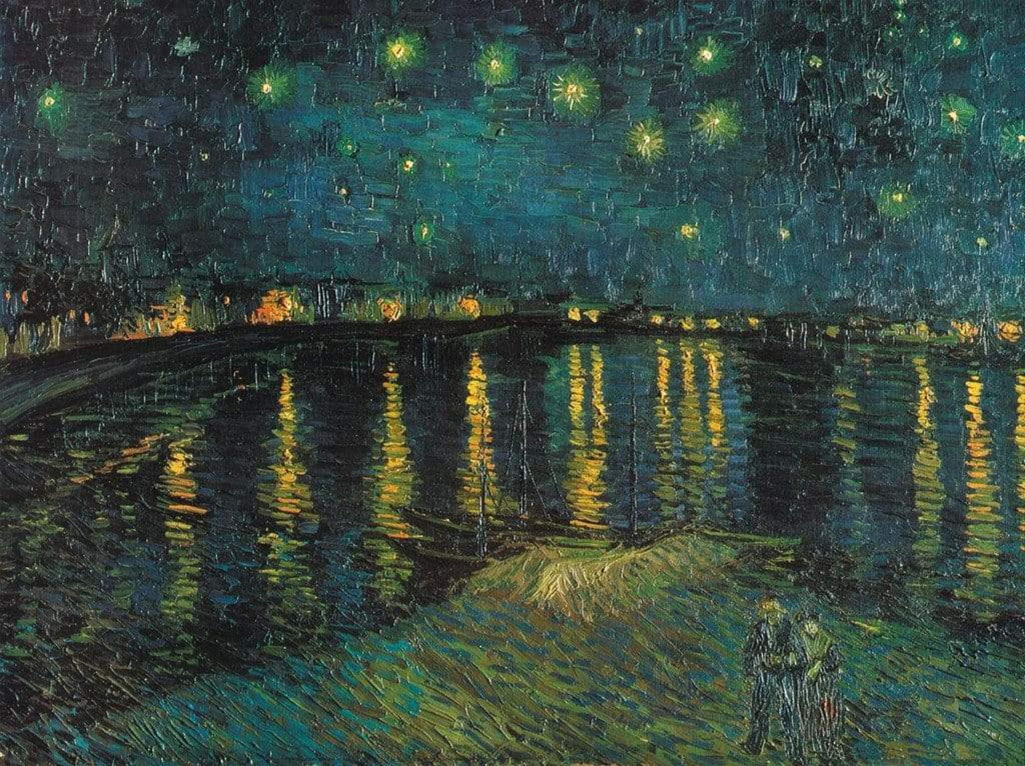 Kunstdruk Vincent Van Gogh - Notte stellata 80x60cm