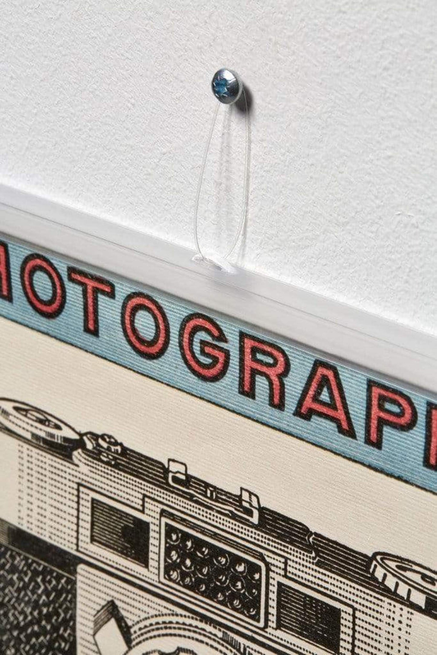 Posterhanger 93 cm Transparant - Posterstrips met Ophangoog