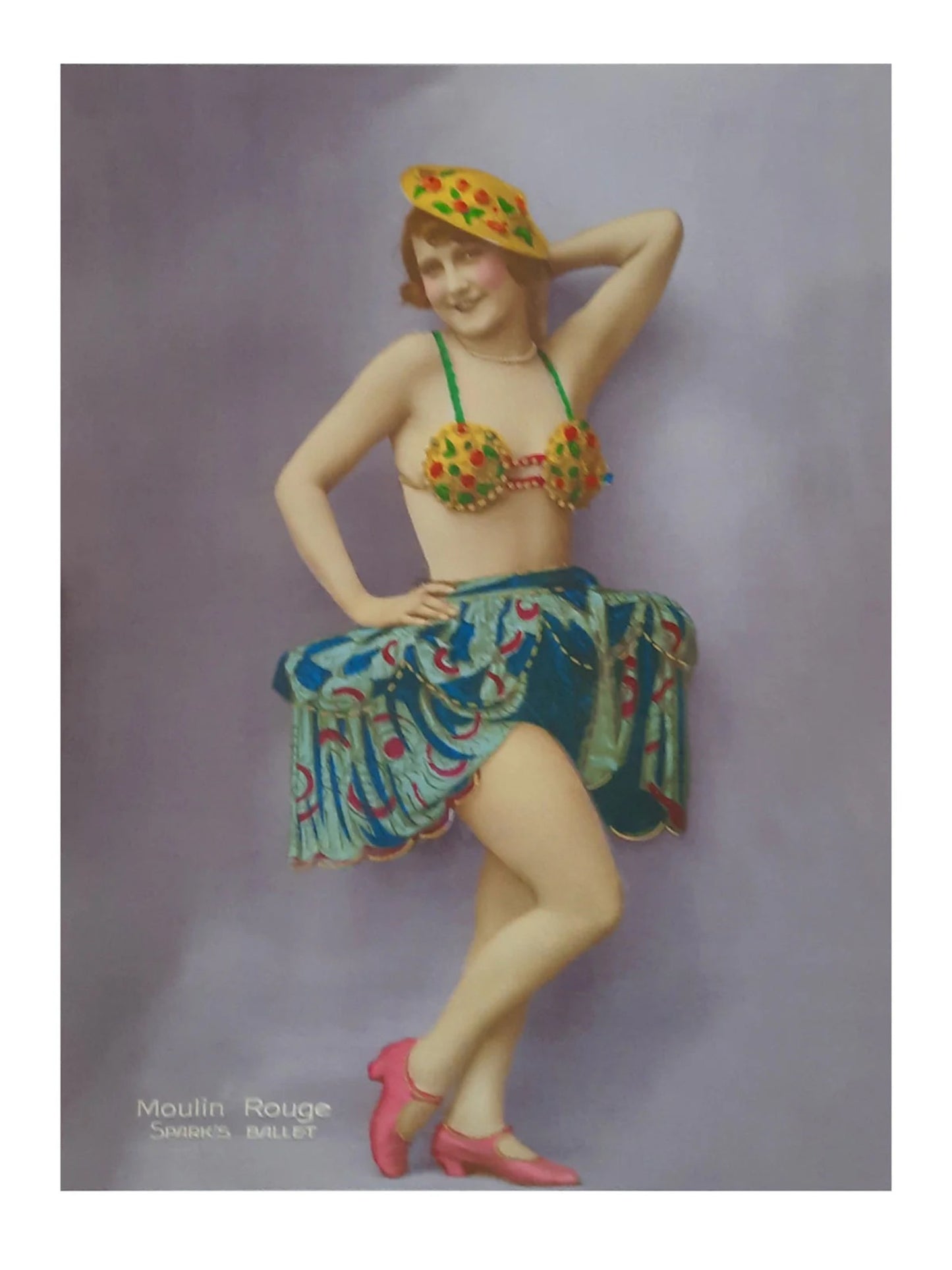 Kunstdruk - Moulin Rouge Sparks Ballet 30x40cm