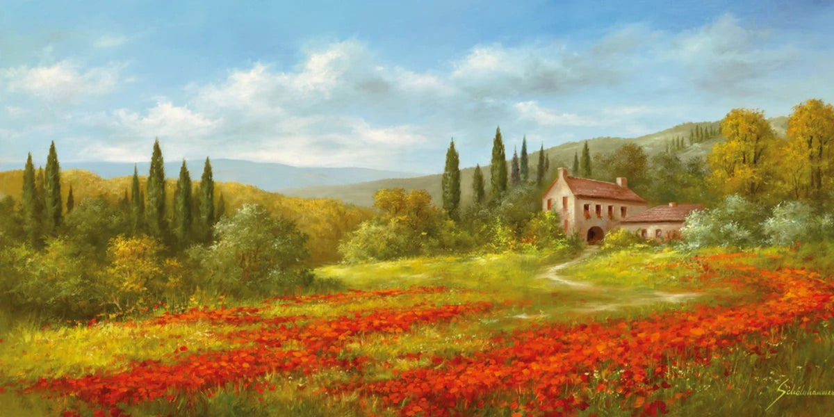 Kunstdruk Heinz Schölnhammer - Tuscan Beauty II 100x50cm