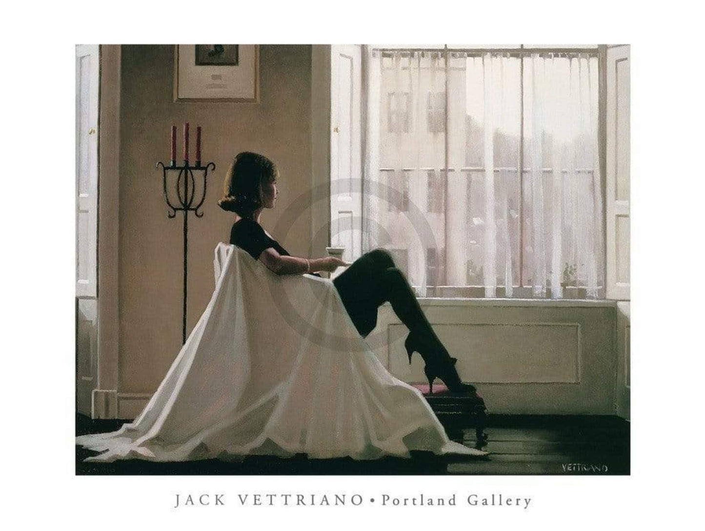 Kunstdruk Jack Vettriano - In Thoughts of You 80x60cm