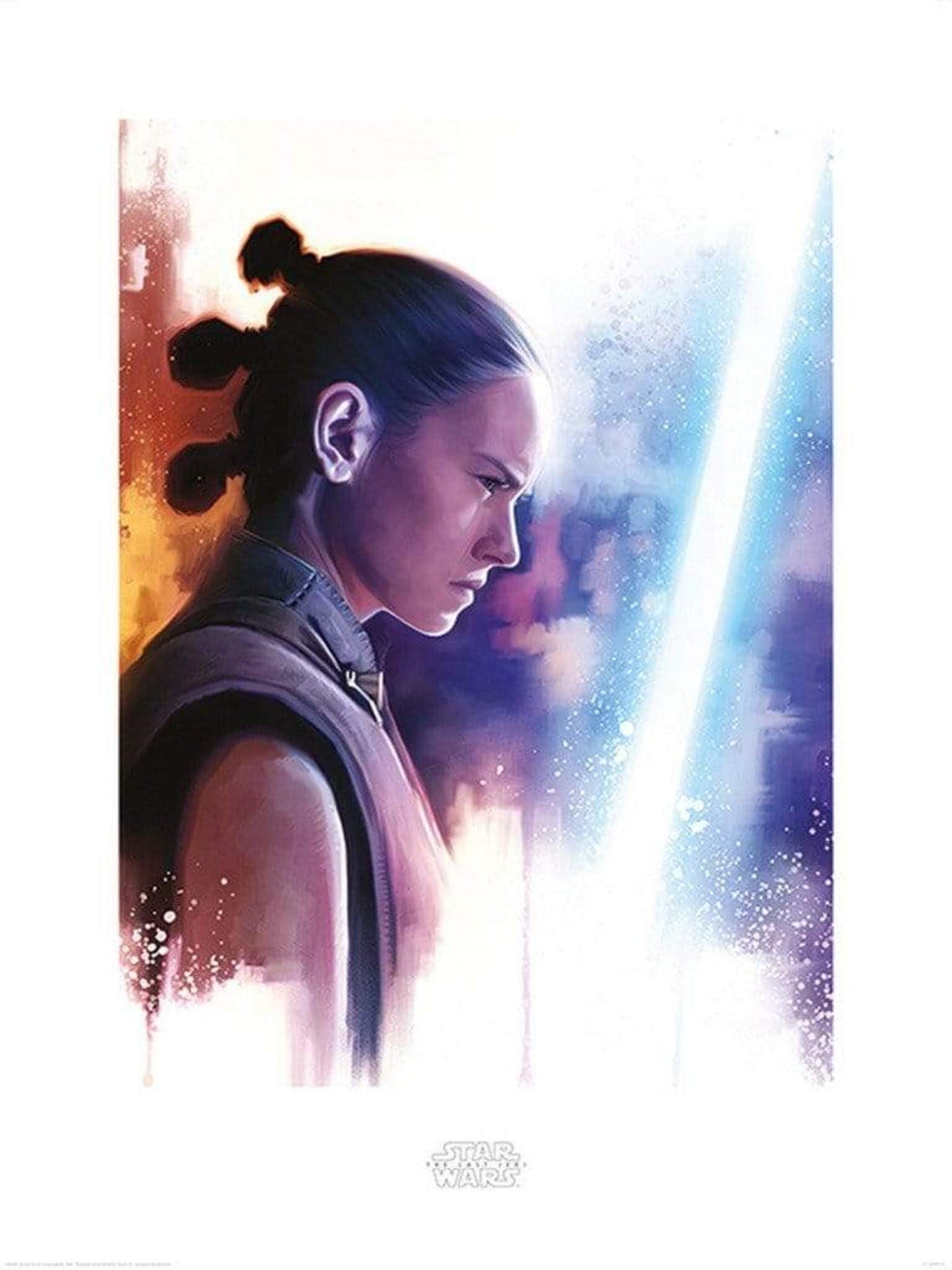 Kunstdruk Star Wars - The Last Jedi Rey Lightsaber Paint 60x80cm