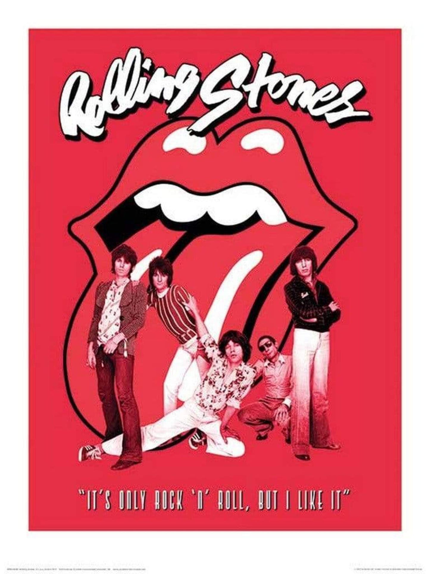 Kunstdruk The Rolling Stones - Its Only Rock n Roll 60x80cm