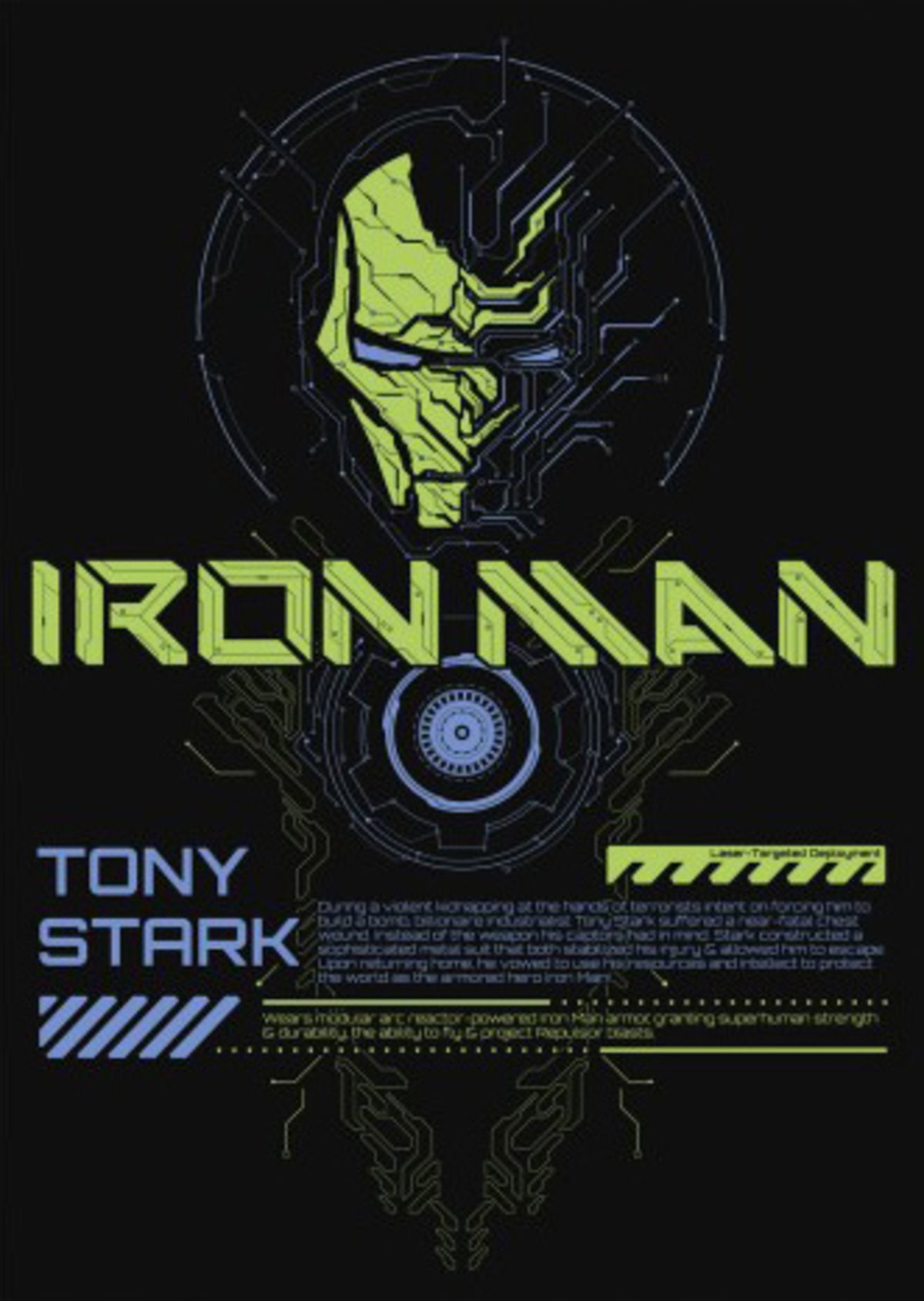 Poster Marvel - Iron Man - Glow in the Dark 50x70cm