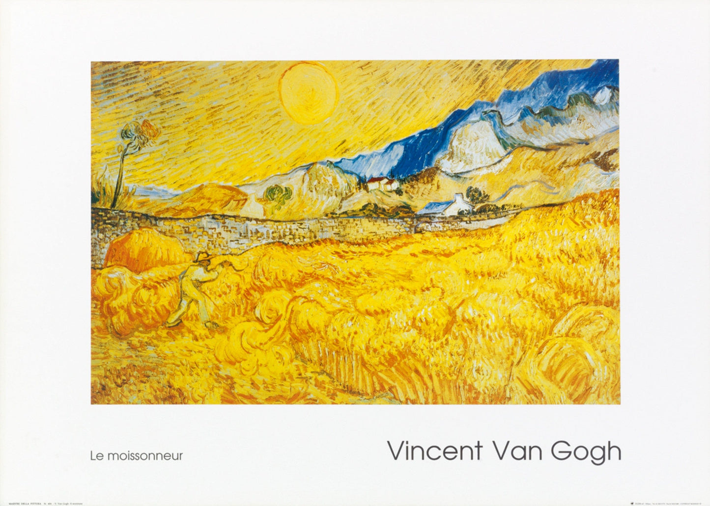 Vincent Van Gogh Il Mietitore Kunstdruk 70x50cm | Posters.nl