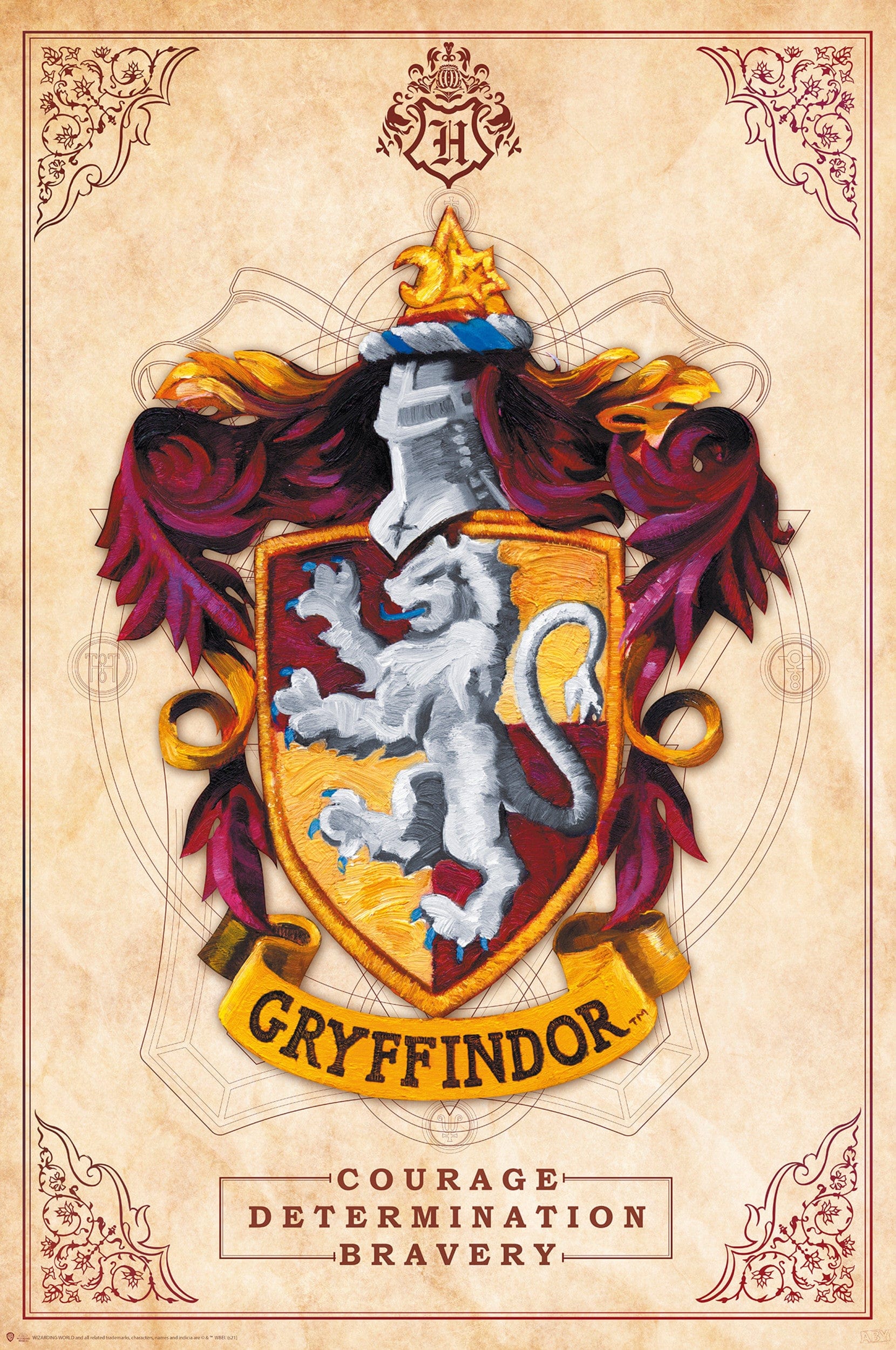 Abystyle Harry Potter Gryffindor Poster 61X91 5cm | Posters.nl