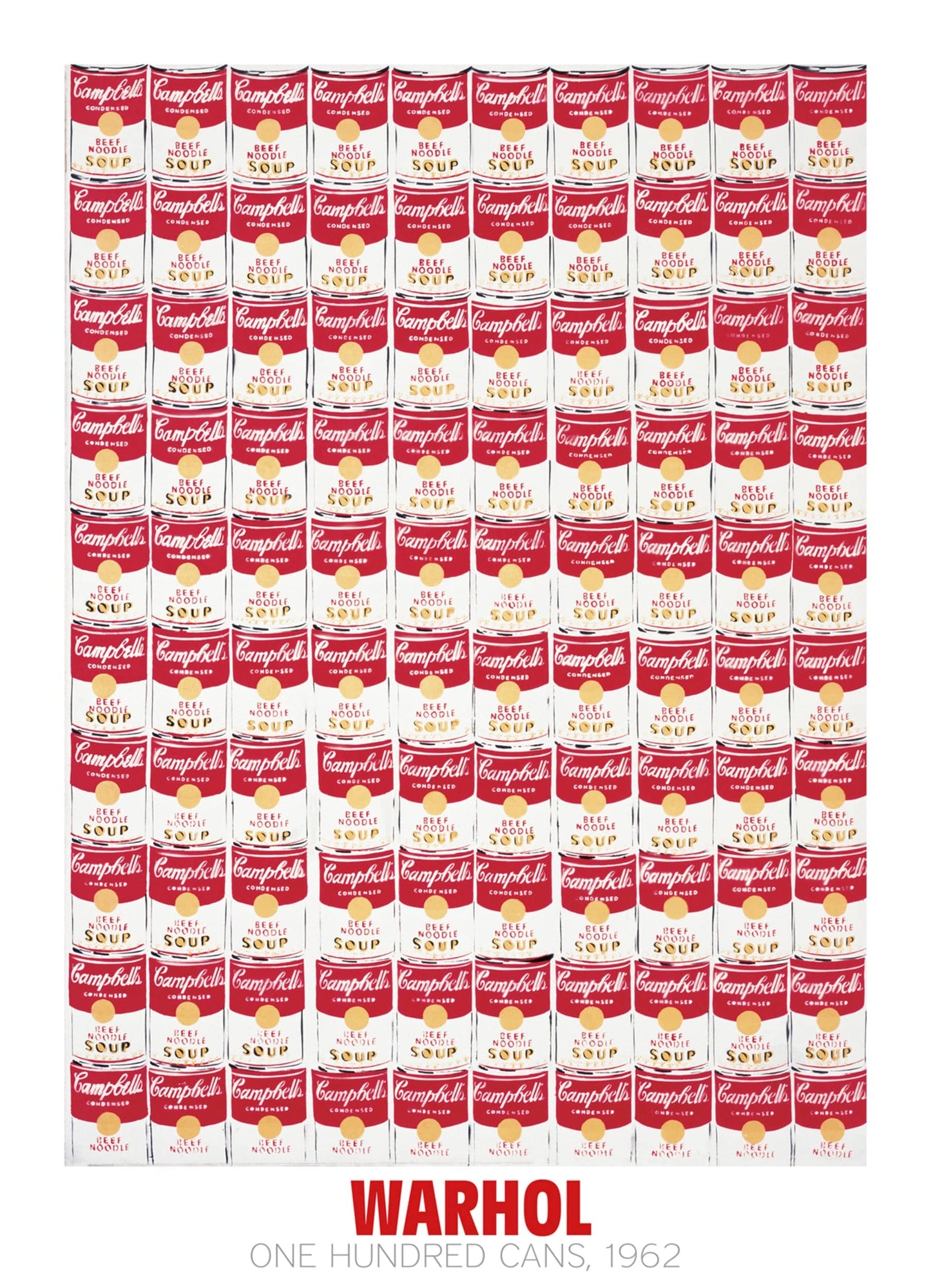 Andy Warhol One Hundred Cans 1962 Kunstdruk 65x90cm | Posters.nl