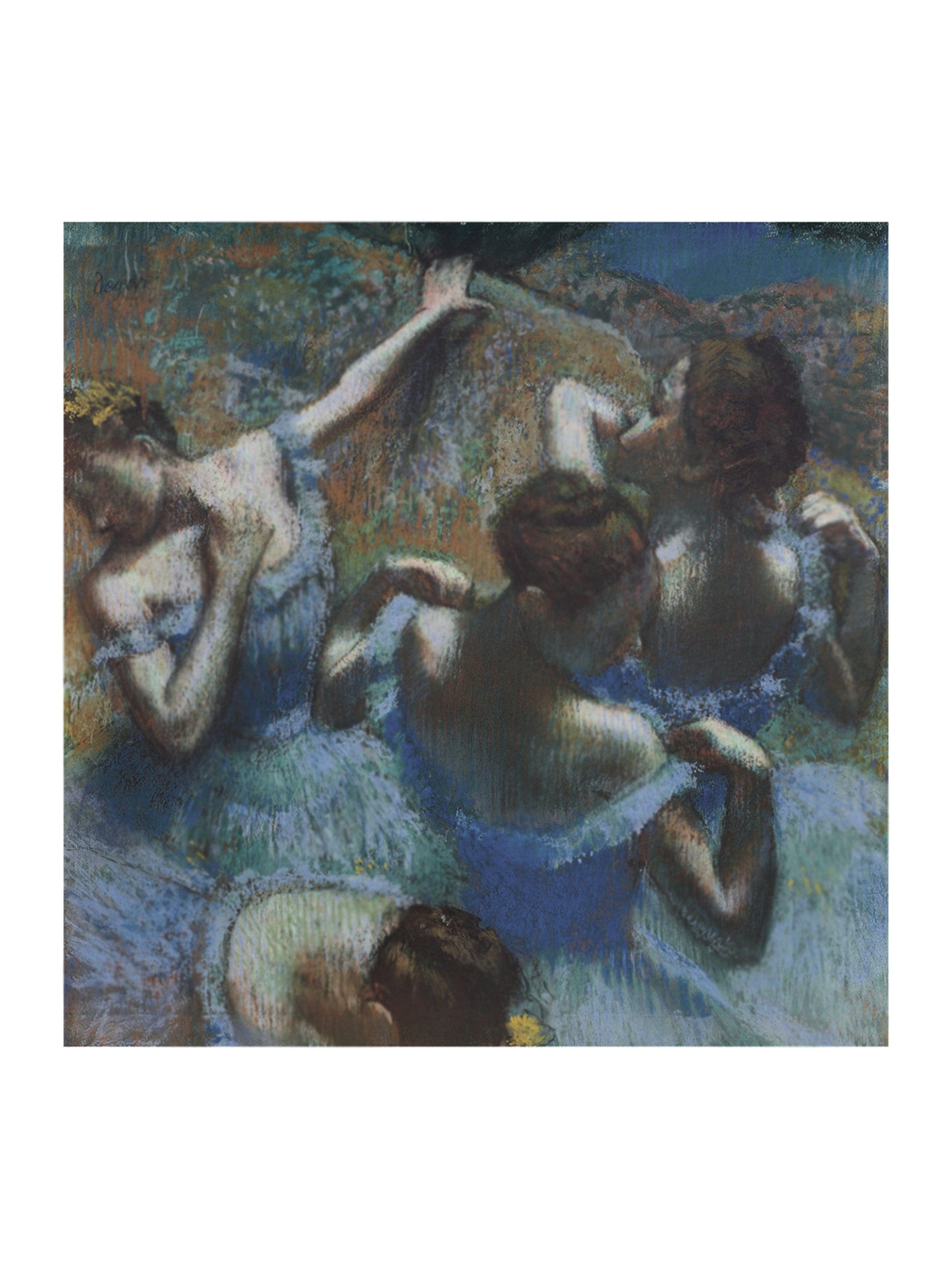 Edgar Degas  Blue Dancers Kunstdruk 60x80cm | Posters.nl