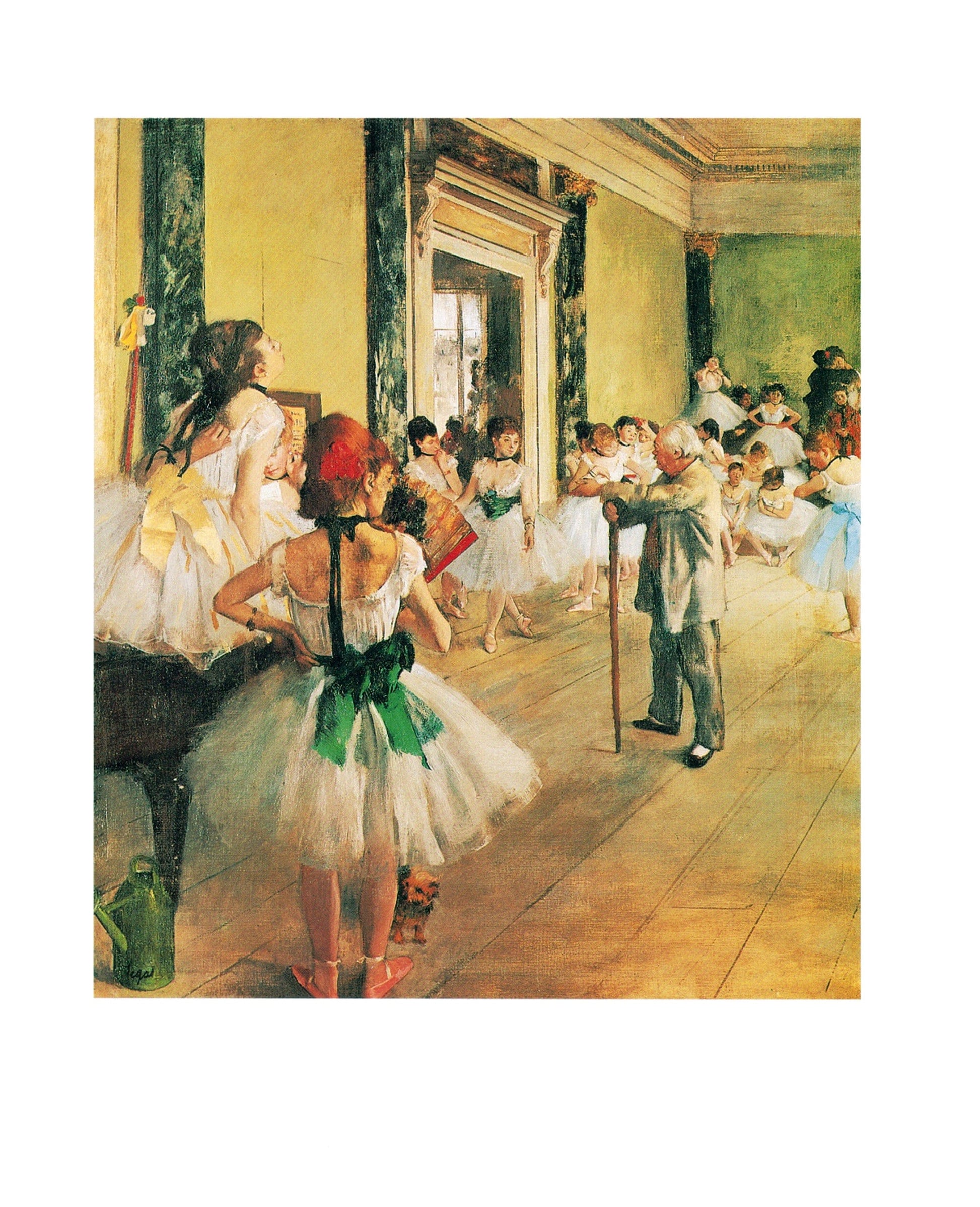 Edgar Degas  La classe de danse Kunstdruk 24x30cm | Posters.nl