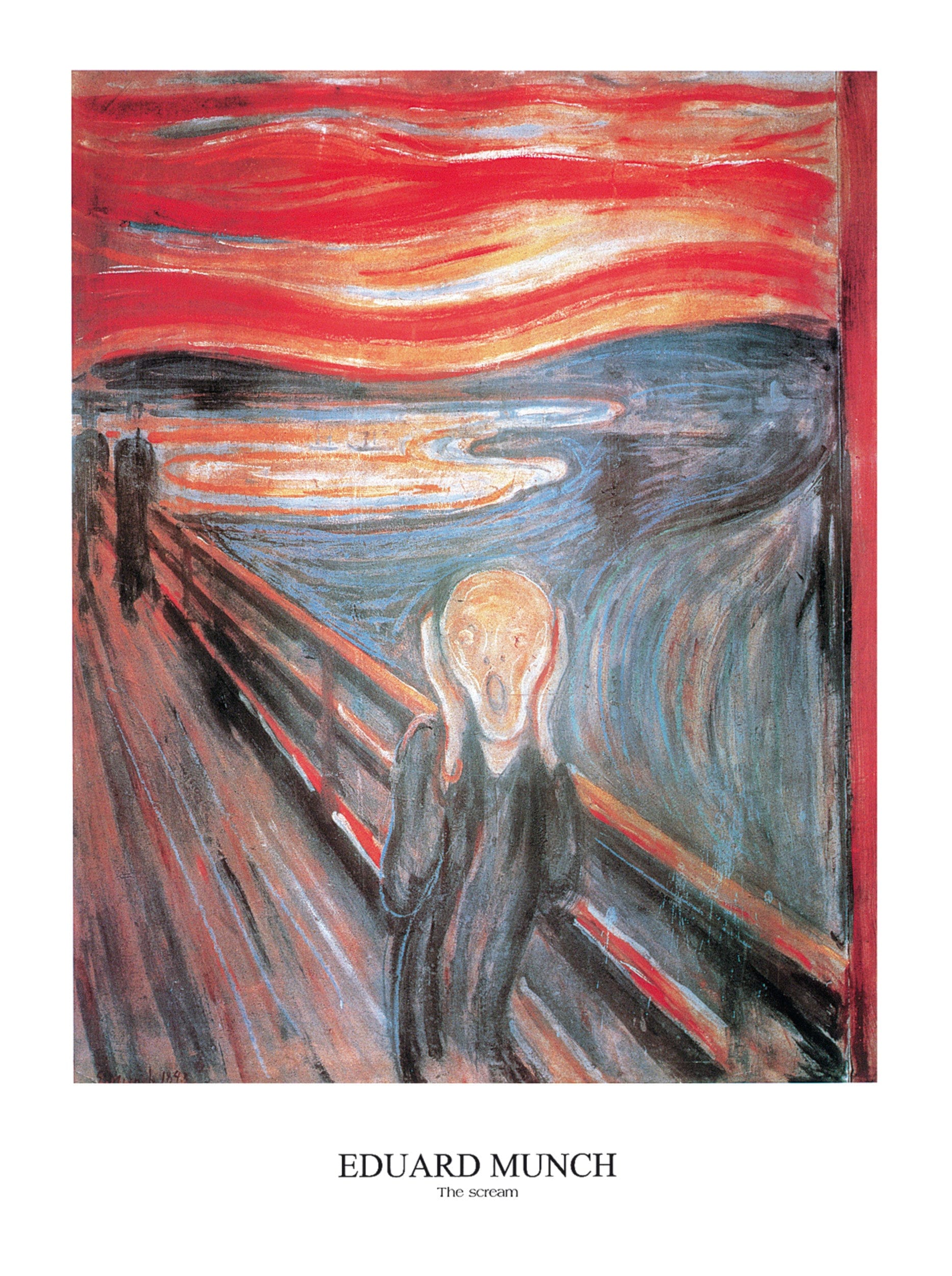 Edvard Munch  The Scream Kunstdruk 50x70cm | Posters.nl