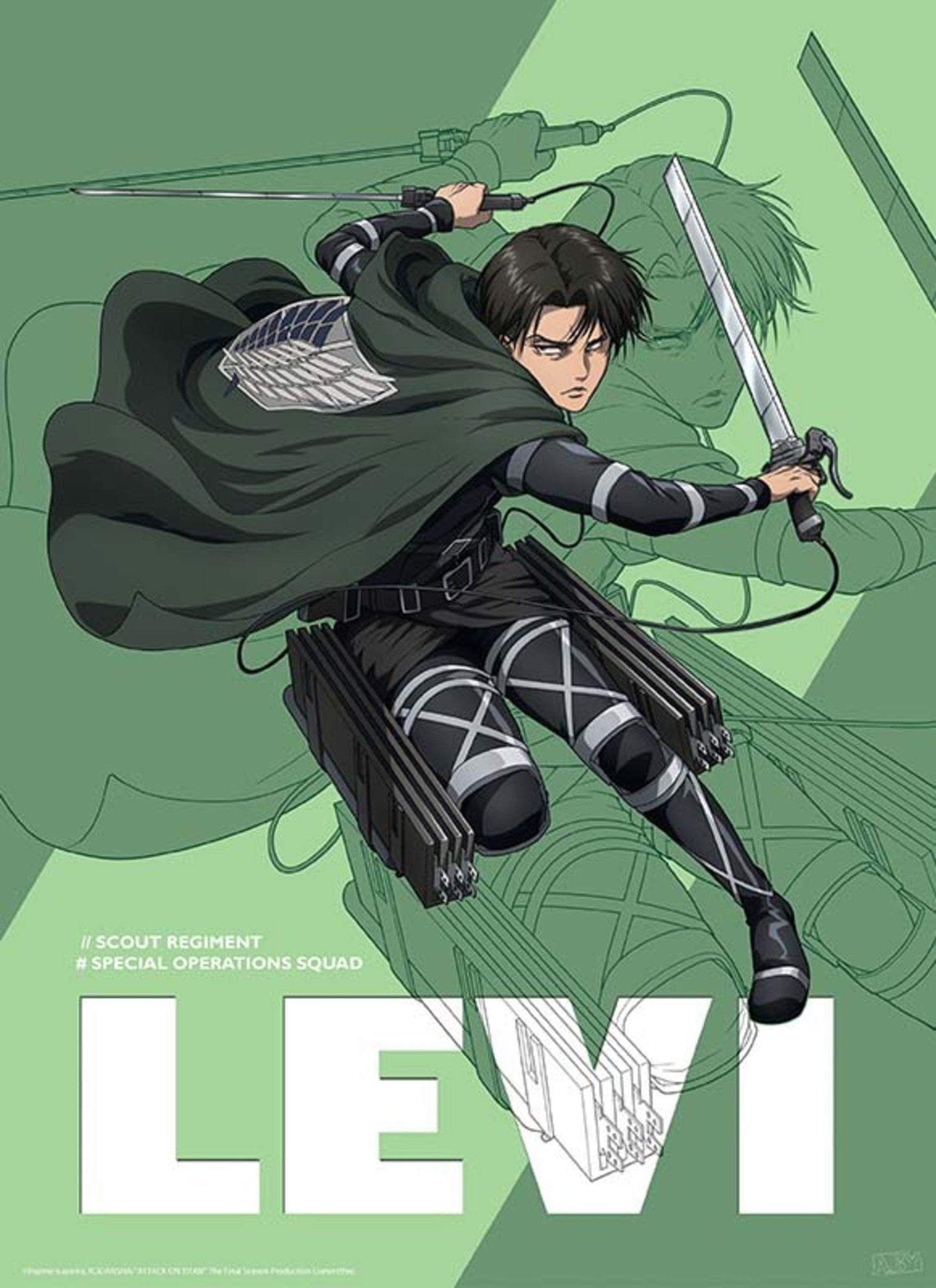 GBeye Attack On Titan Season 4 Levi Poster 38x52cm | Posters.nl