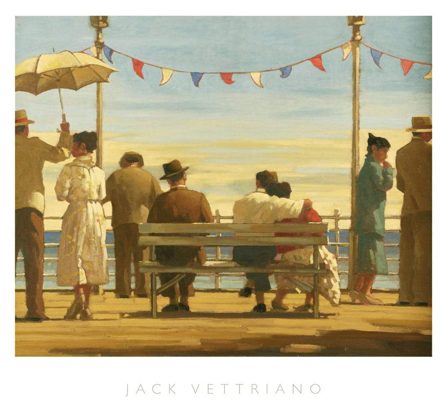 Jack Vettriano The Pier Art Print 72x67cm | Posters.be