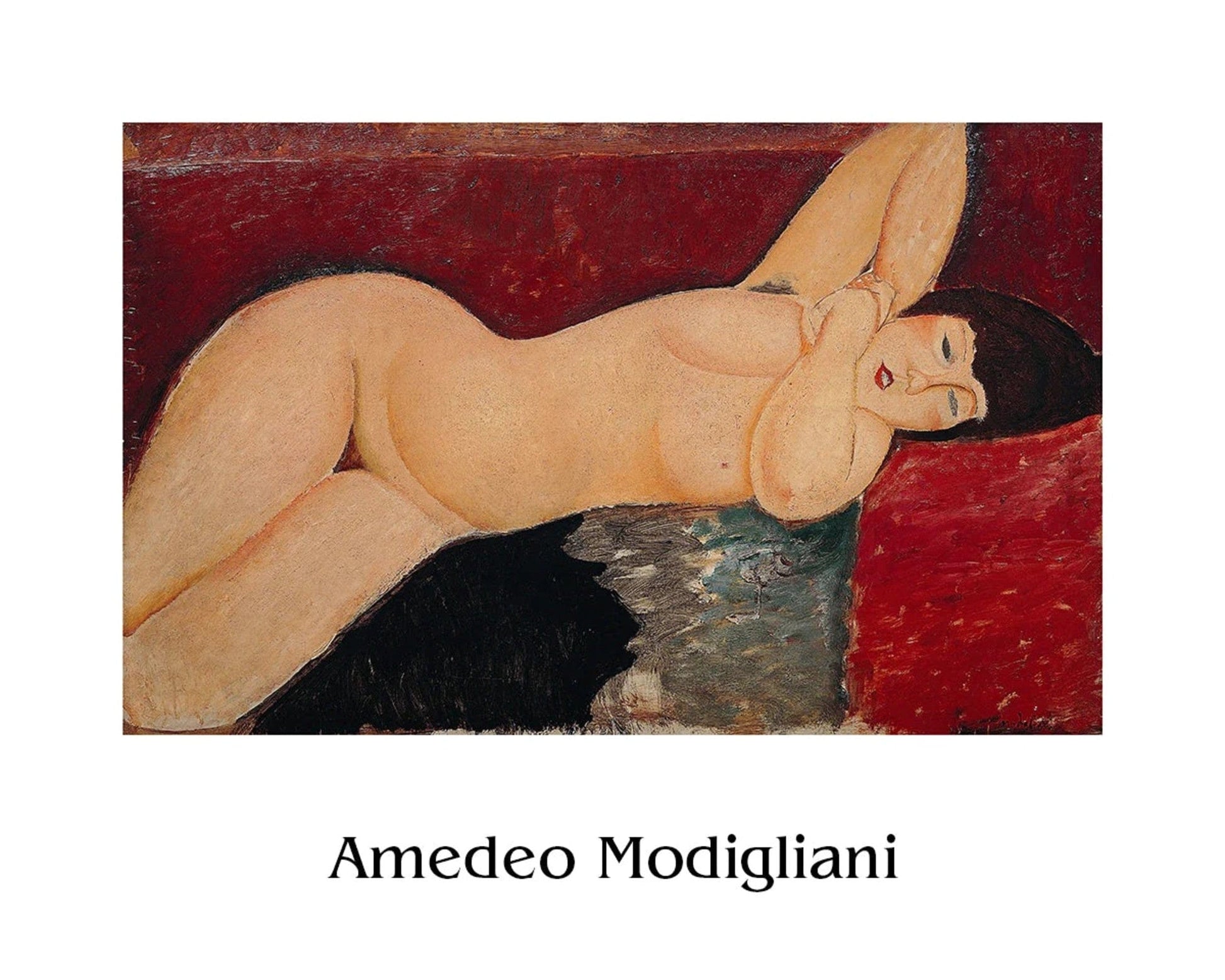 Kunstdruk Amedeo Modigliani Liegender Akt ll xcm AMO 2001 PGM | Posters.nl