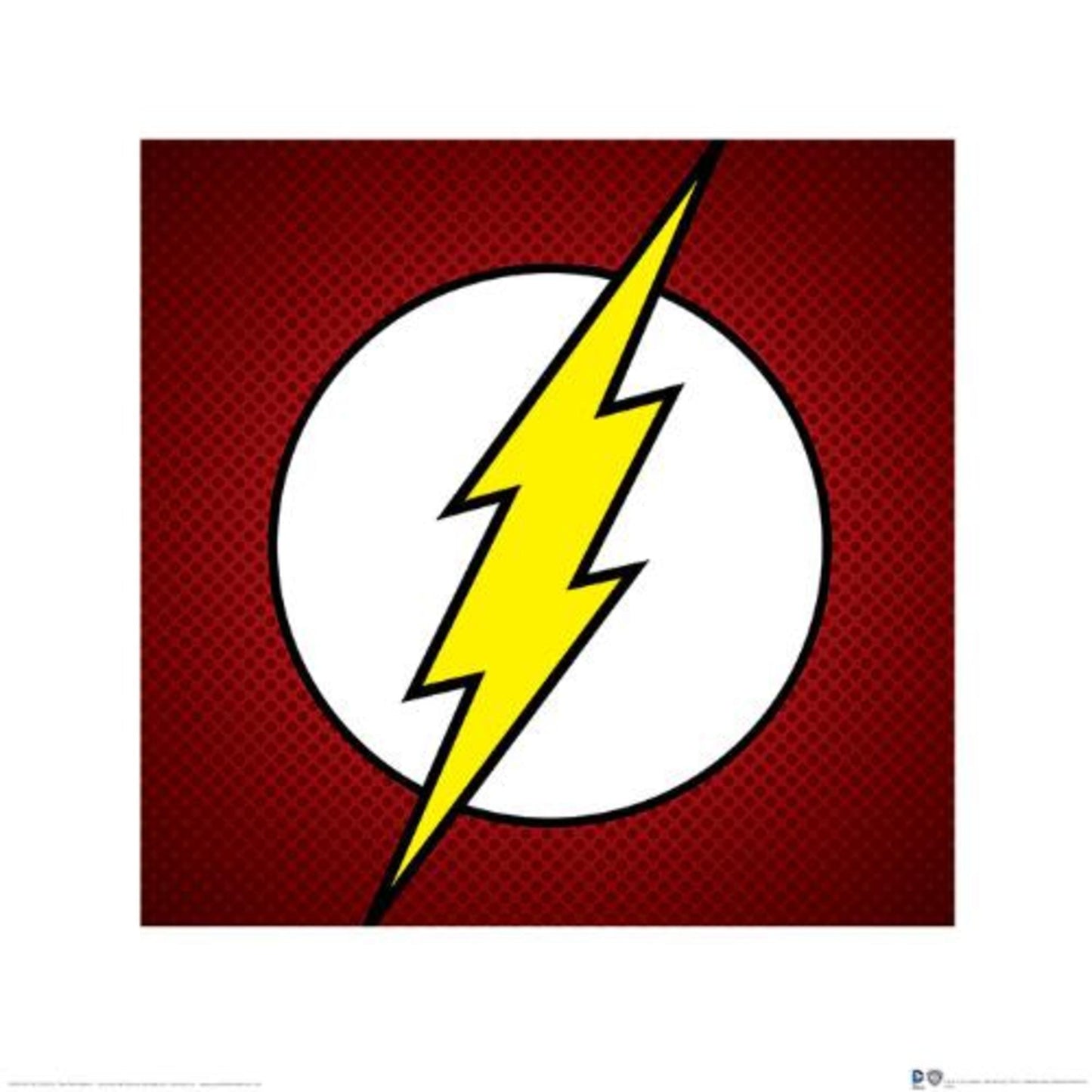 Kunstdruk Dc Comics The Flash Symbol 40x40cm Pyramid PPR45381 | Posters.nl