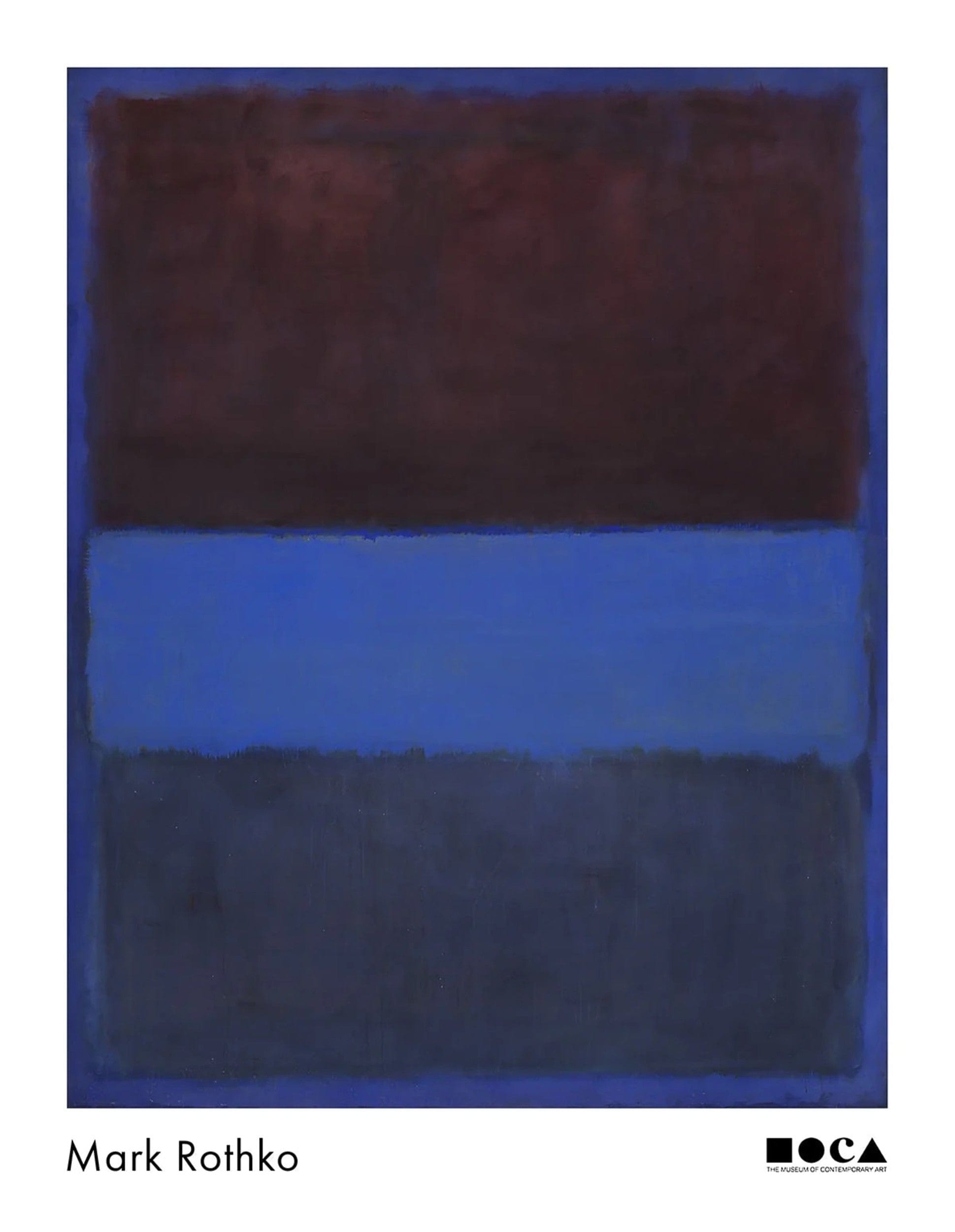 Kunstdruk Mark Rothko No 61 Rust and Blue 71x91 5cm MKR 859 PGM | Posters.nl