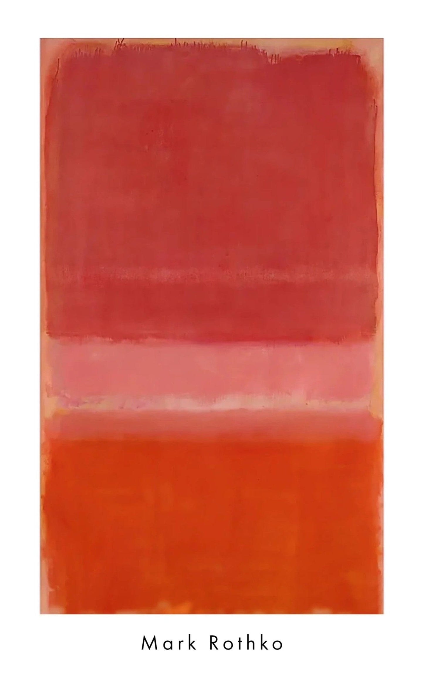 Kunstdruk Mark Rothko Untitles Red 1956 56x89cm MKR 958 PGM | Posters.nl