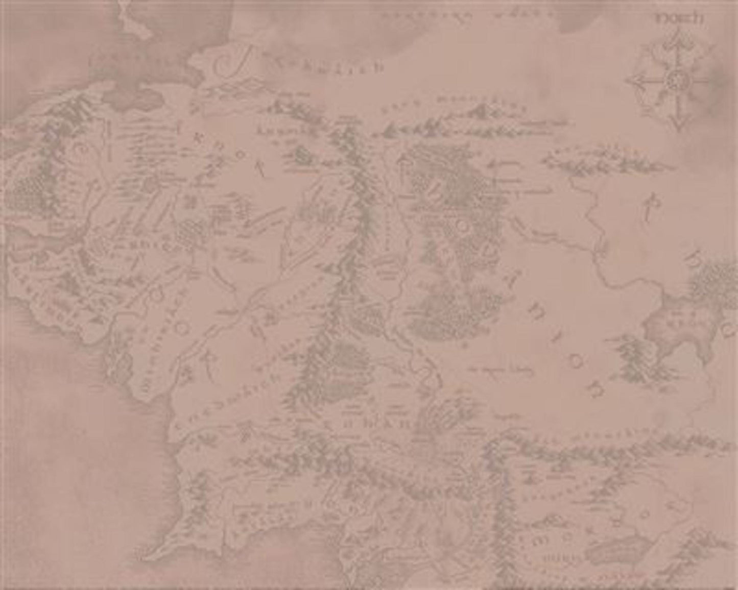 Kunstdruk The Lord of The Rings Middle Earth 50x40cm Pyramid PPR53251 | Posters.nl