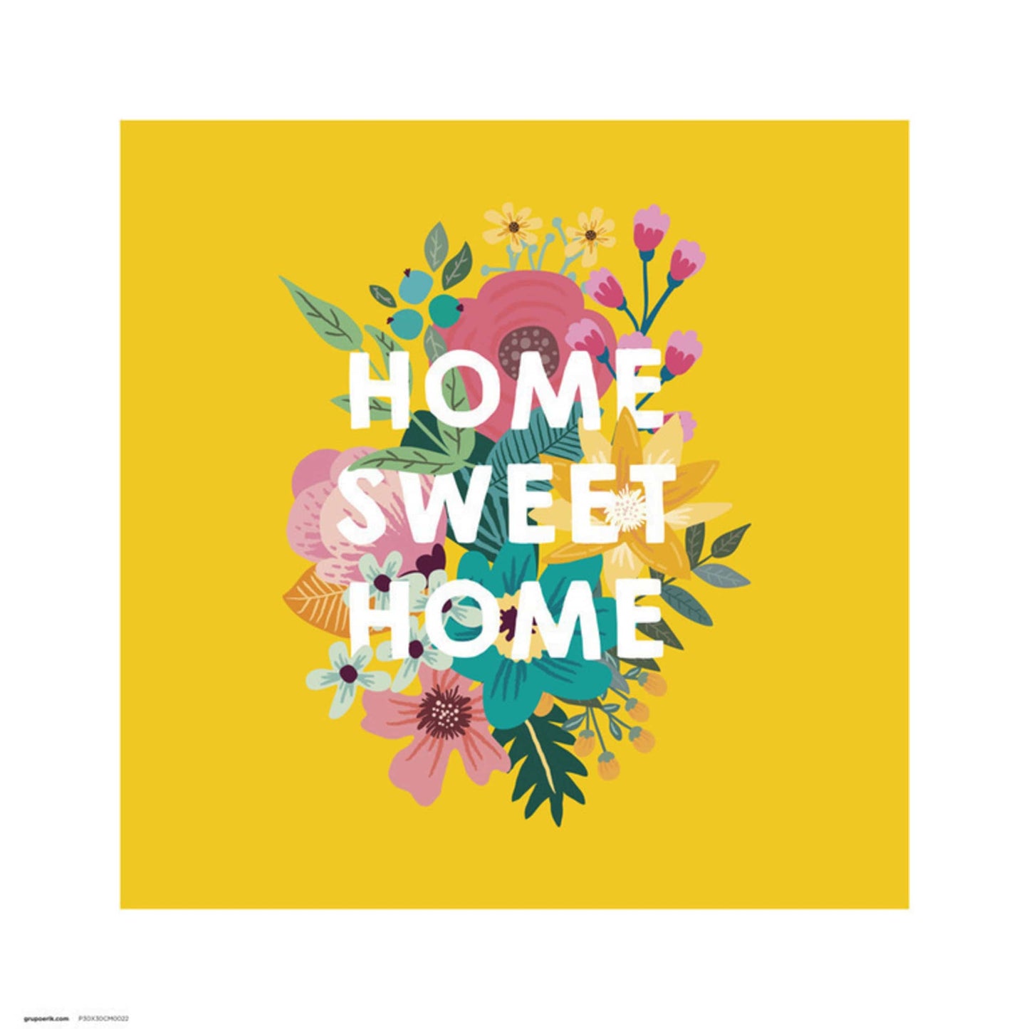 Grupo Erik Loreak Home Sweet Home Kunstdruk 30X30cm | Posters.nl