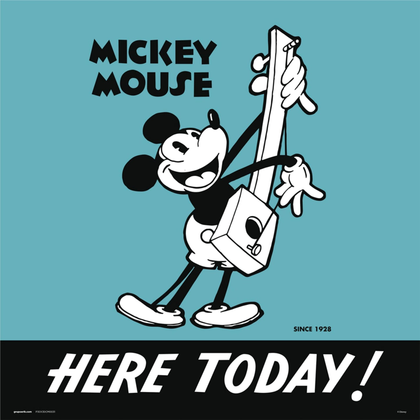 Grupo Erik Disney Mickey 90 Kunstdruk 30X30cm | Posters.nl