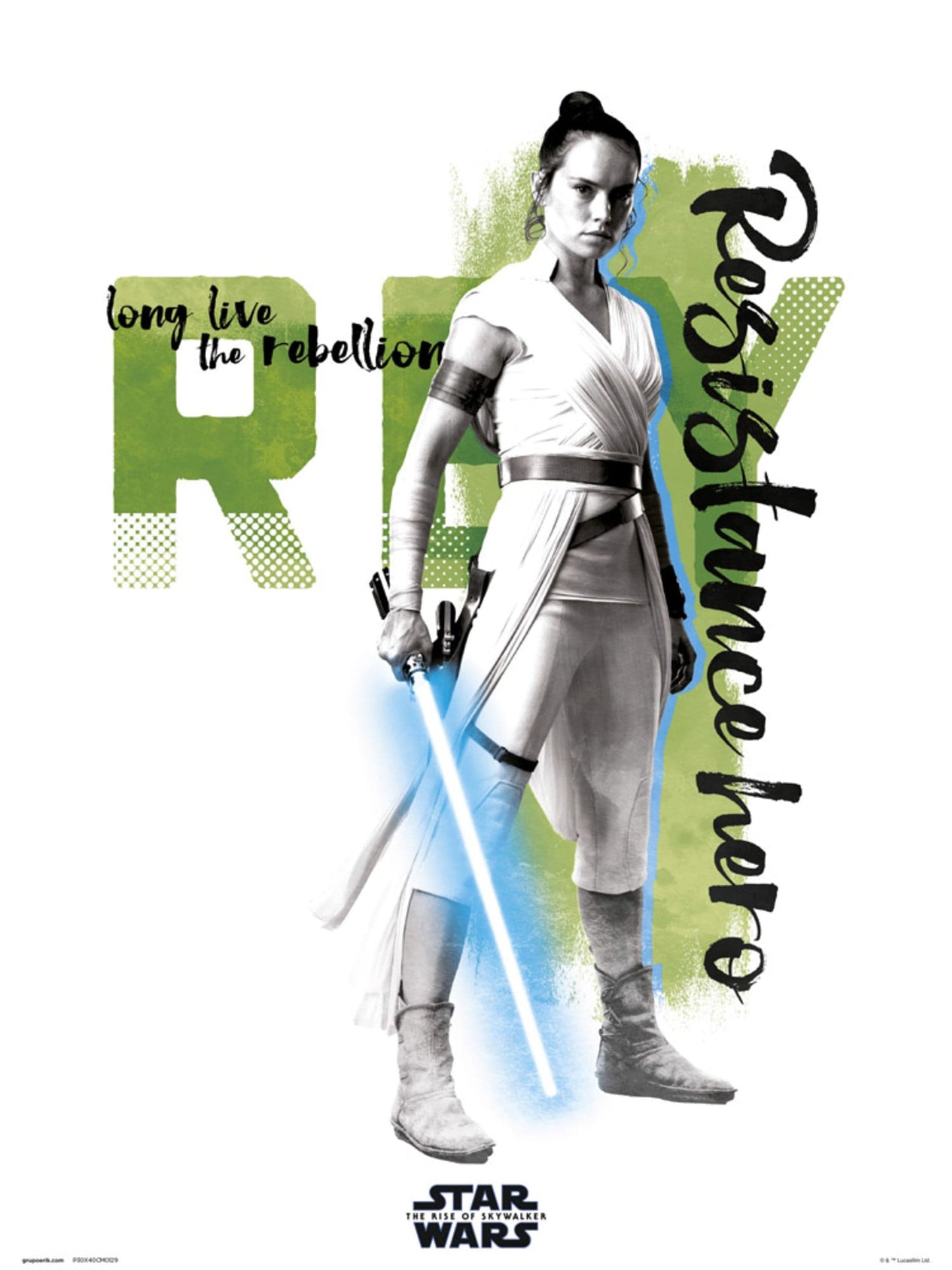 Grupo Erik Star Wars Episode Ix Rey Resistance Hero Kunstdruk 30X40cm | Posters.nl