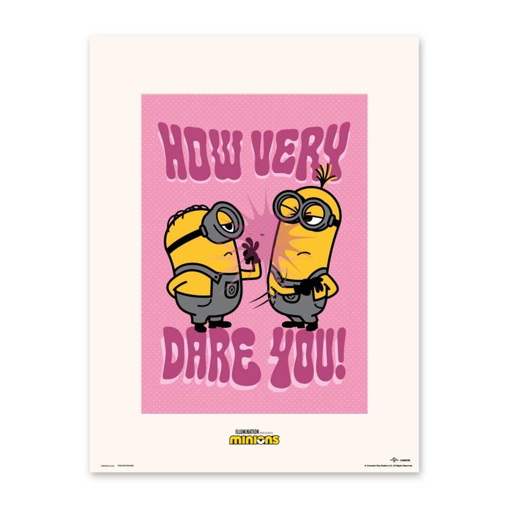 Grupo Erik P30X40cm0445 Print 30X40 cm Minions How Very Dare You | Posters.com