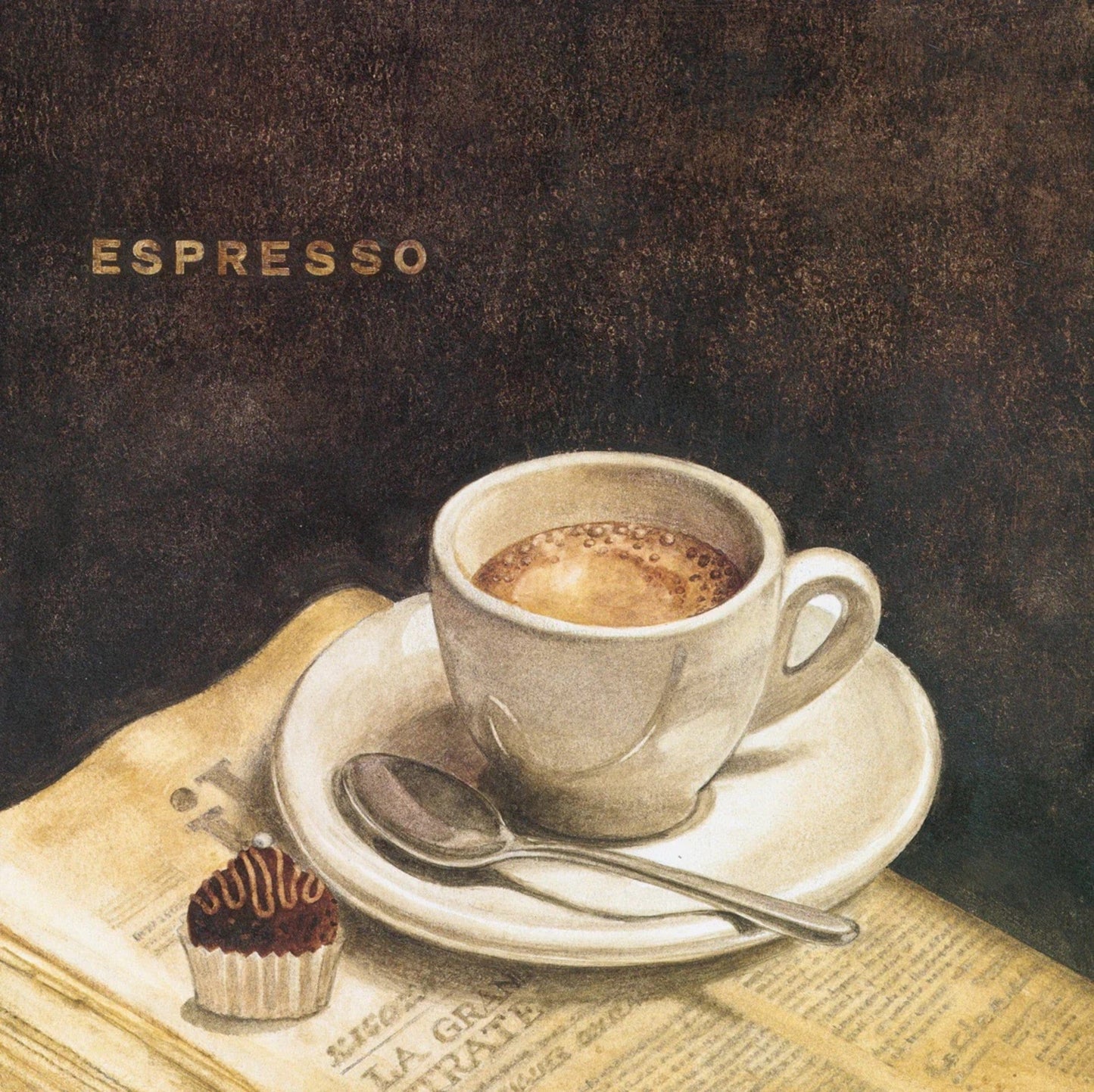 PGM MGP 446 Mepas GP Espresso Kunstdruk 40x40cm | Posters.nl