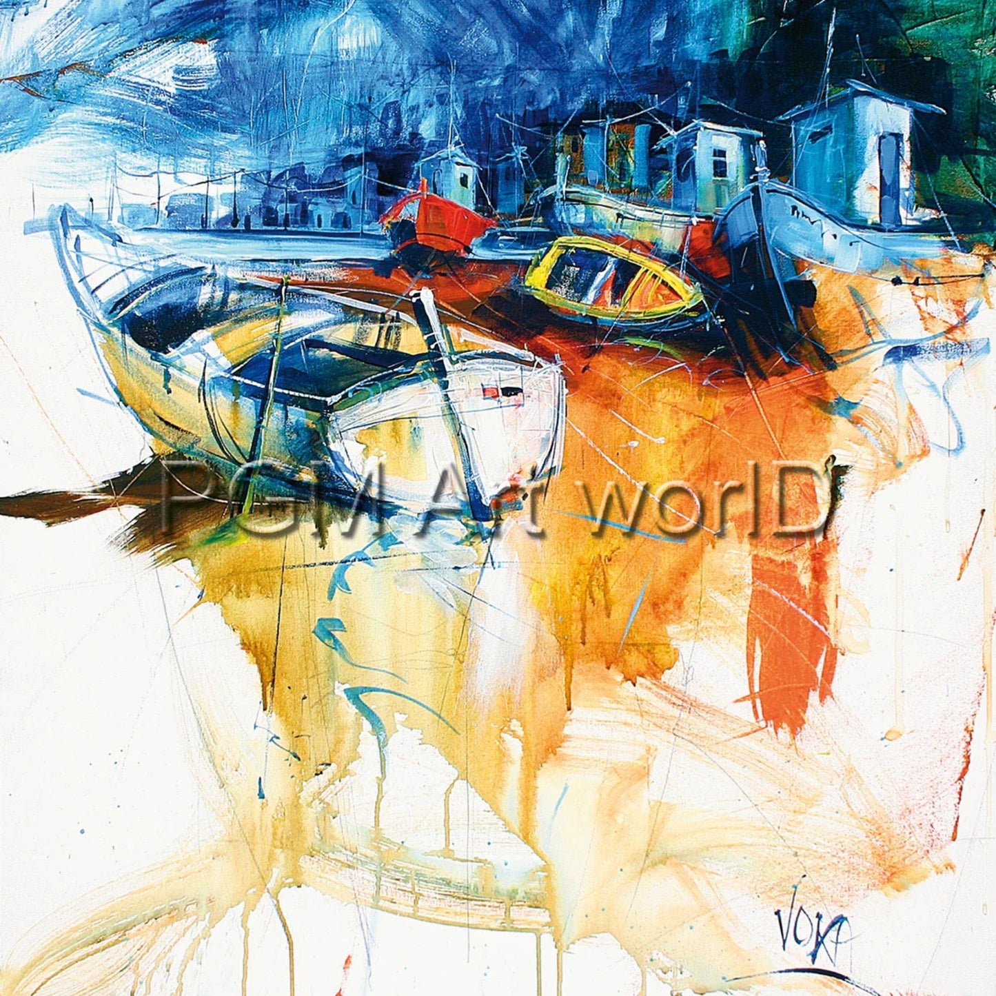 PGM OKA 04 VOKA Trockendock Kunstdruk 70x70cm | Posters.nl