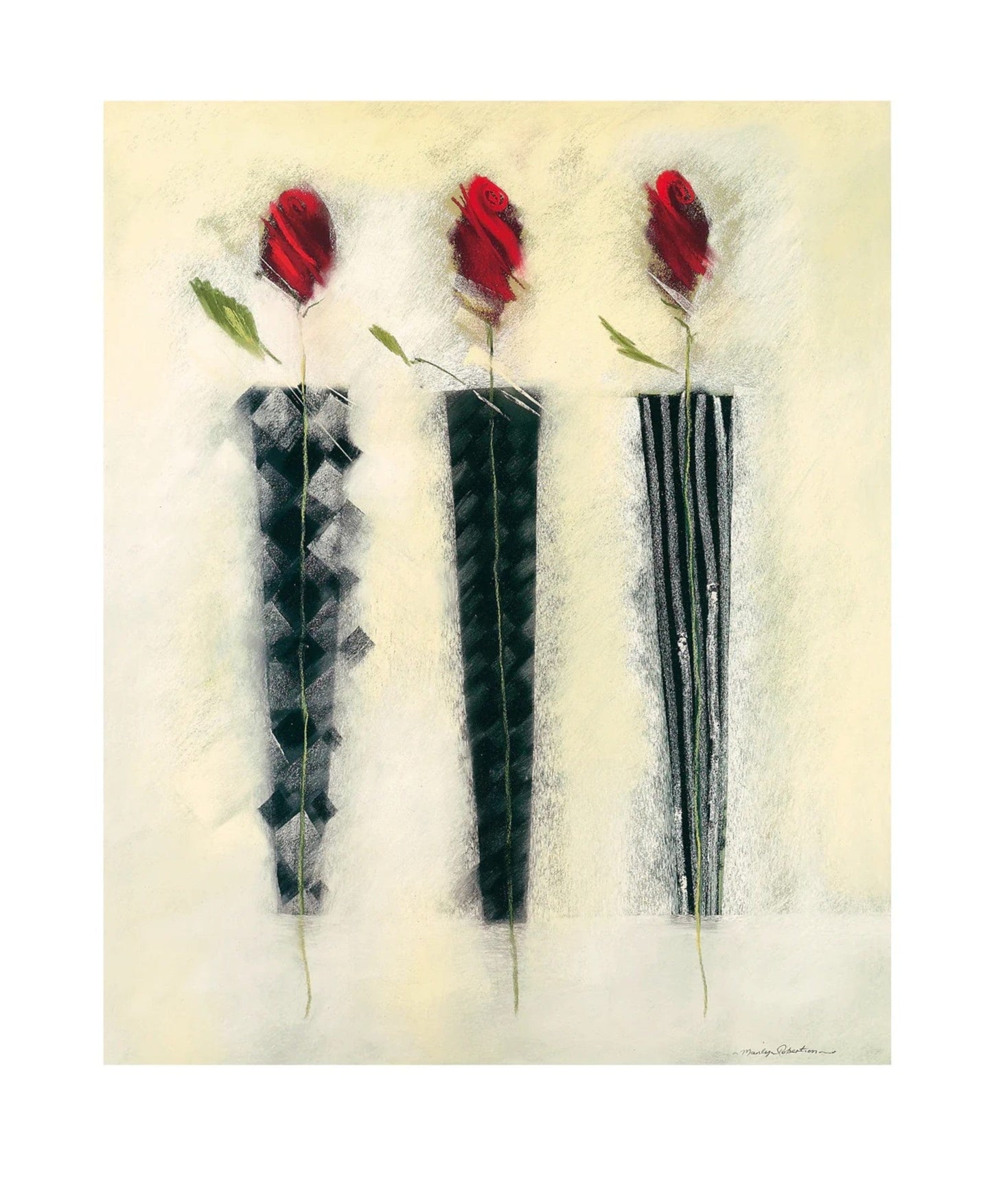 PGM RNM 53 Marilyn Robertson Rot und Schwarz II Kunstdruk 50x60cm | Posters.nl