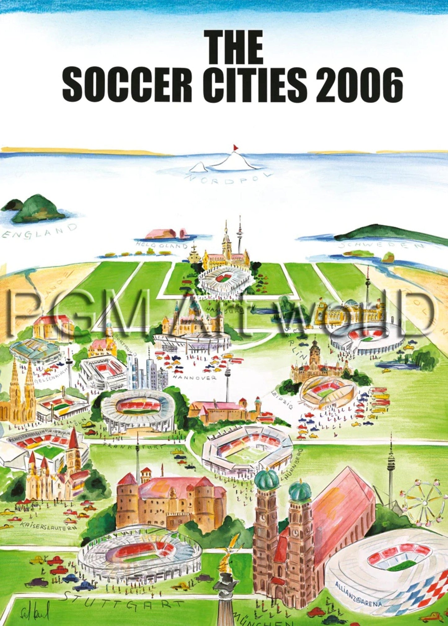 PGM SJL 04 Sylvia Joel The Soccer Cities 2006 Kunstdruk 50x70cm | Posters.nl