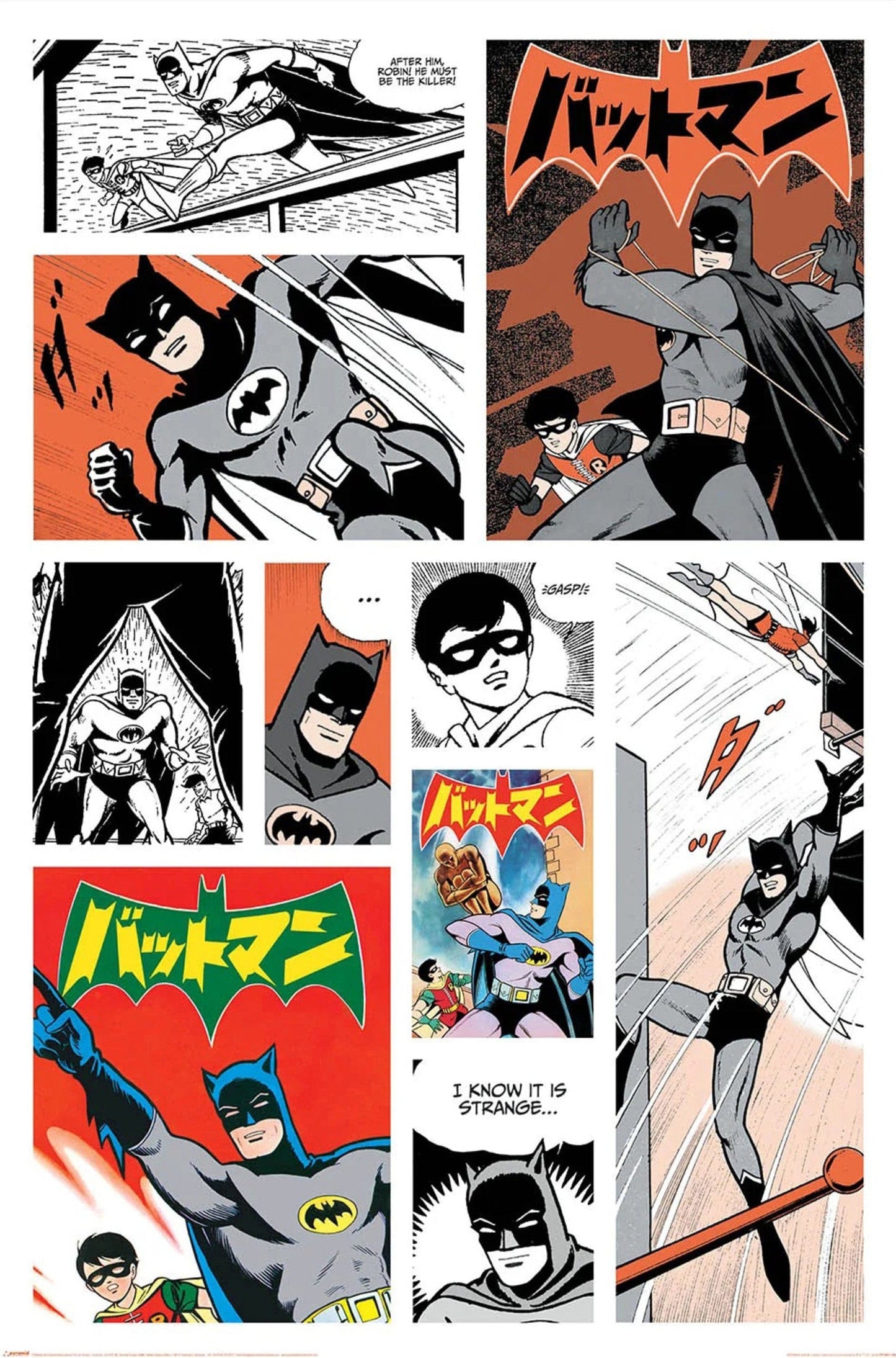Poster Batman Bat Manga 61x91 5cm PP2401754 | Posters.nl