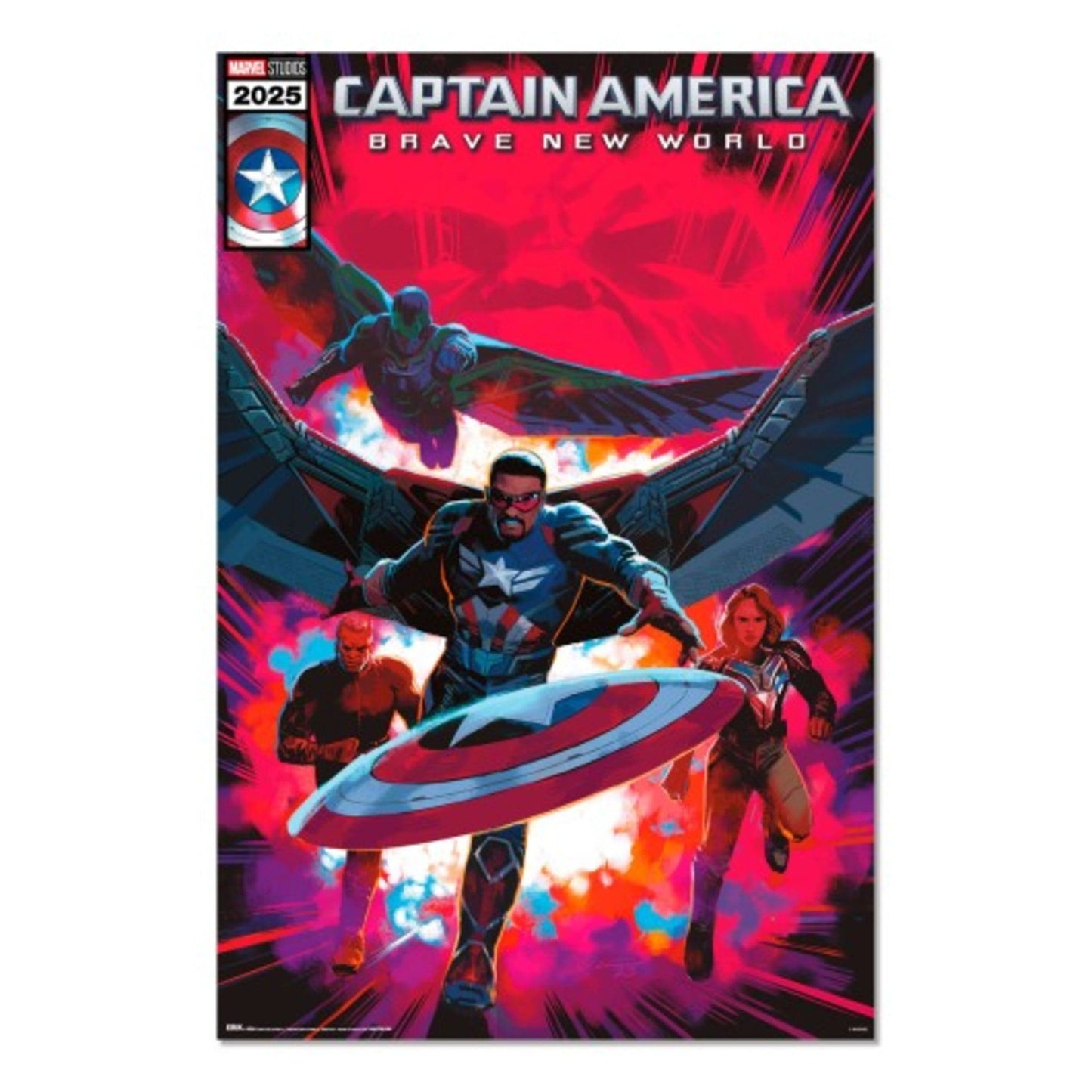 Poster Captain America Brave New World Comic 61x91 5cm Grupo Erik GPE5944 | Posters.nl
