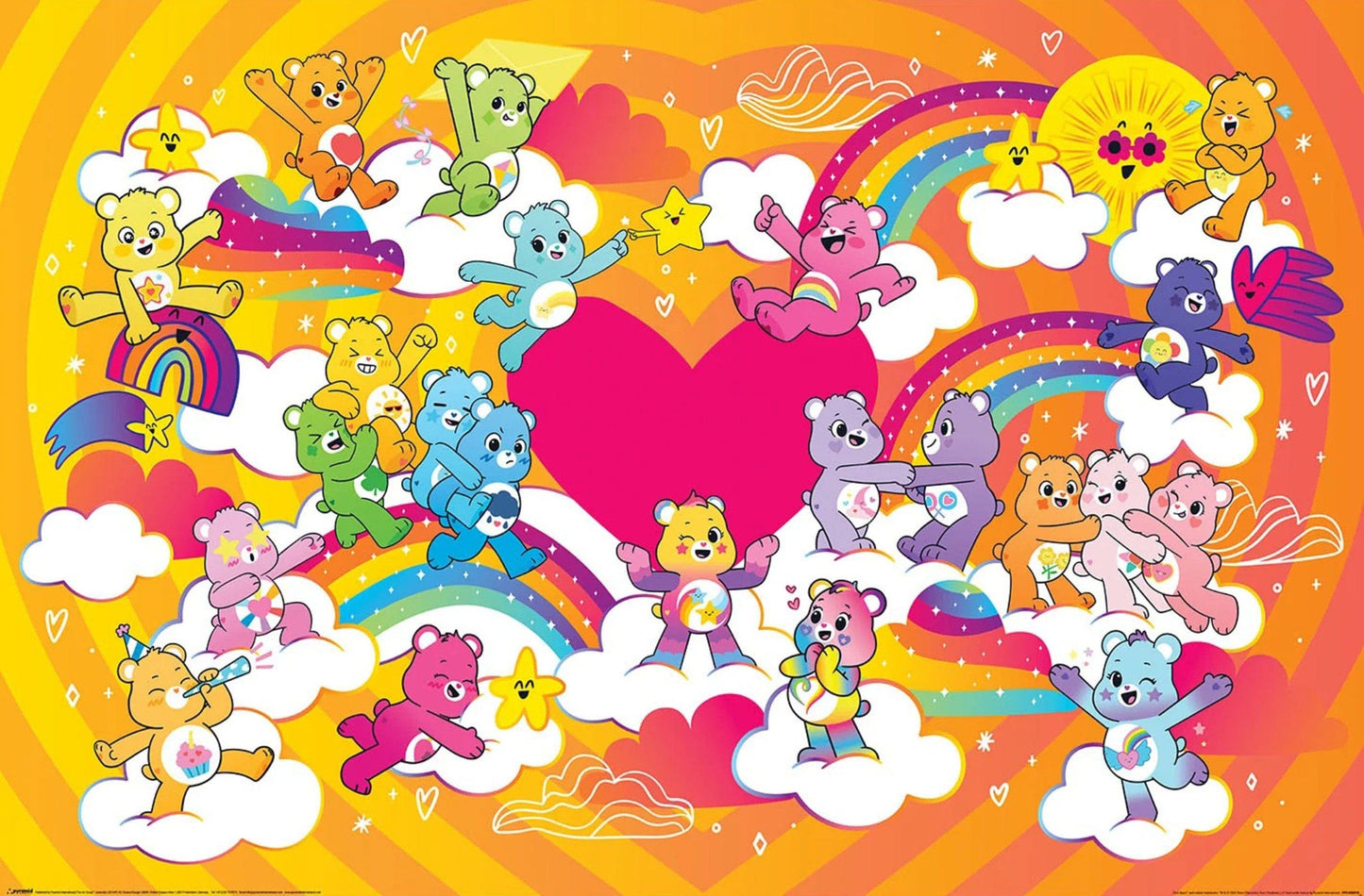 Poster Care Bears Group Landscape 91 5x61cm PP2400010 | Posters.nl